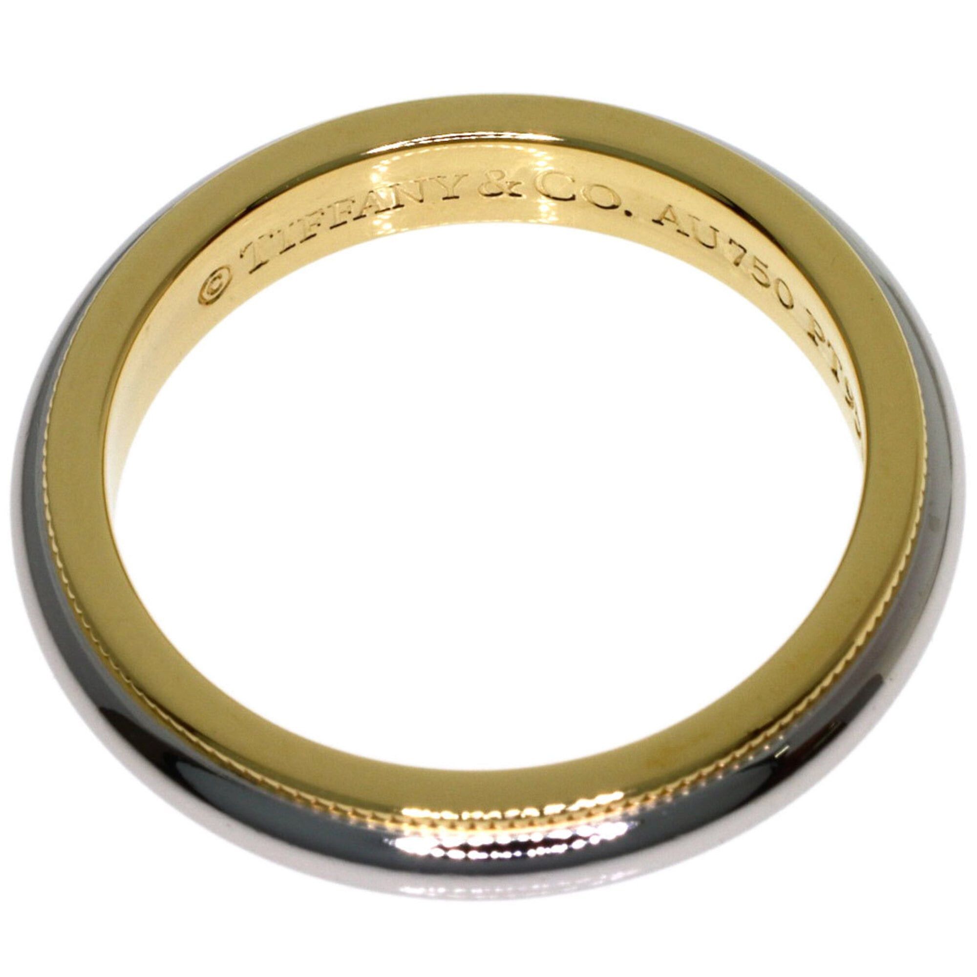 Tiffany & Co. Tiffany & Co. Milgrain Ring, 18K Yellow Gold/PT950, Women's. Size ONE SIZE - 4 Thumbnail