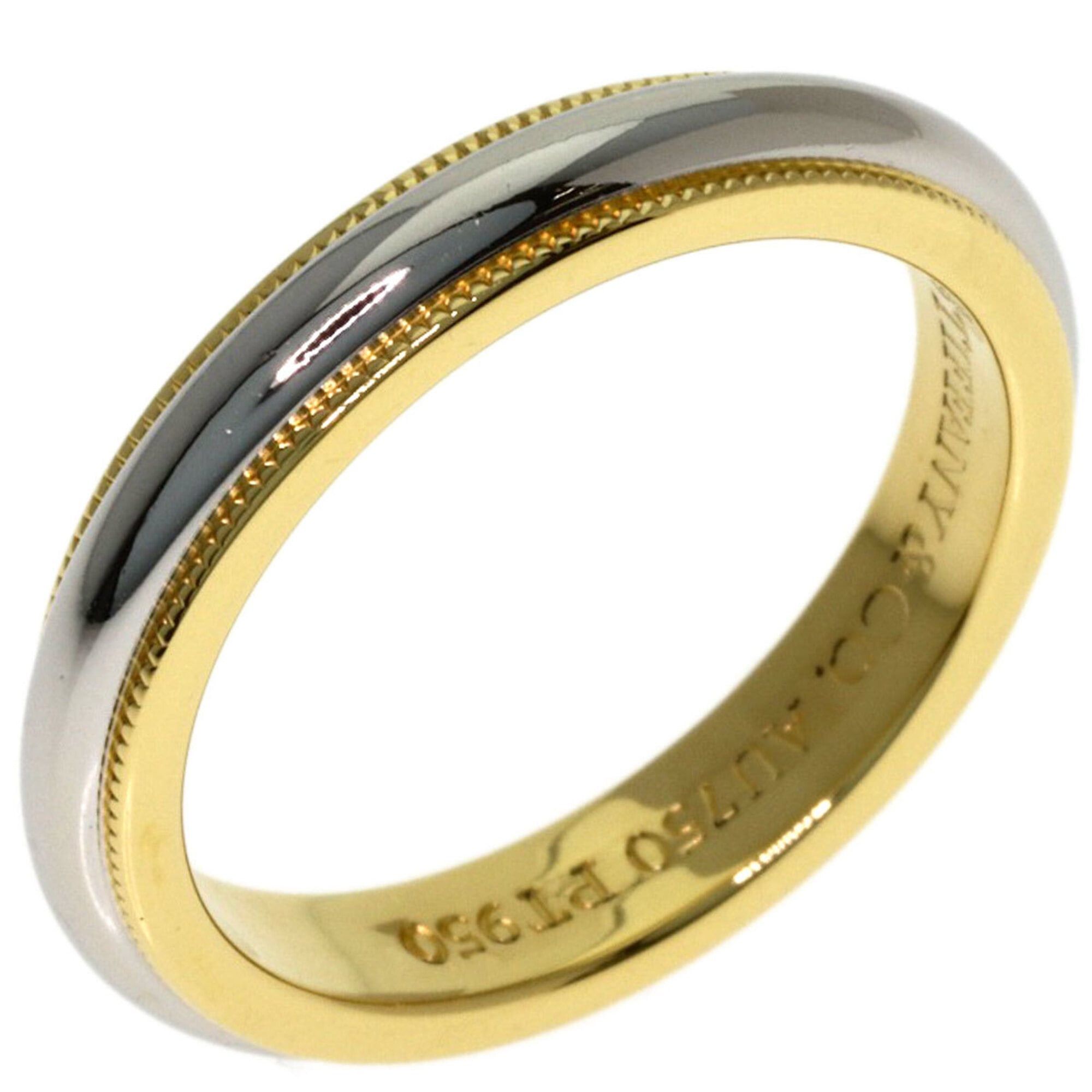Tiffany & Co. Tiffany & Co. Milgrain Ring, 18K Yellow Gold/PT950, Women's. Size ONE SIZE - 2 Thumbnail