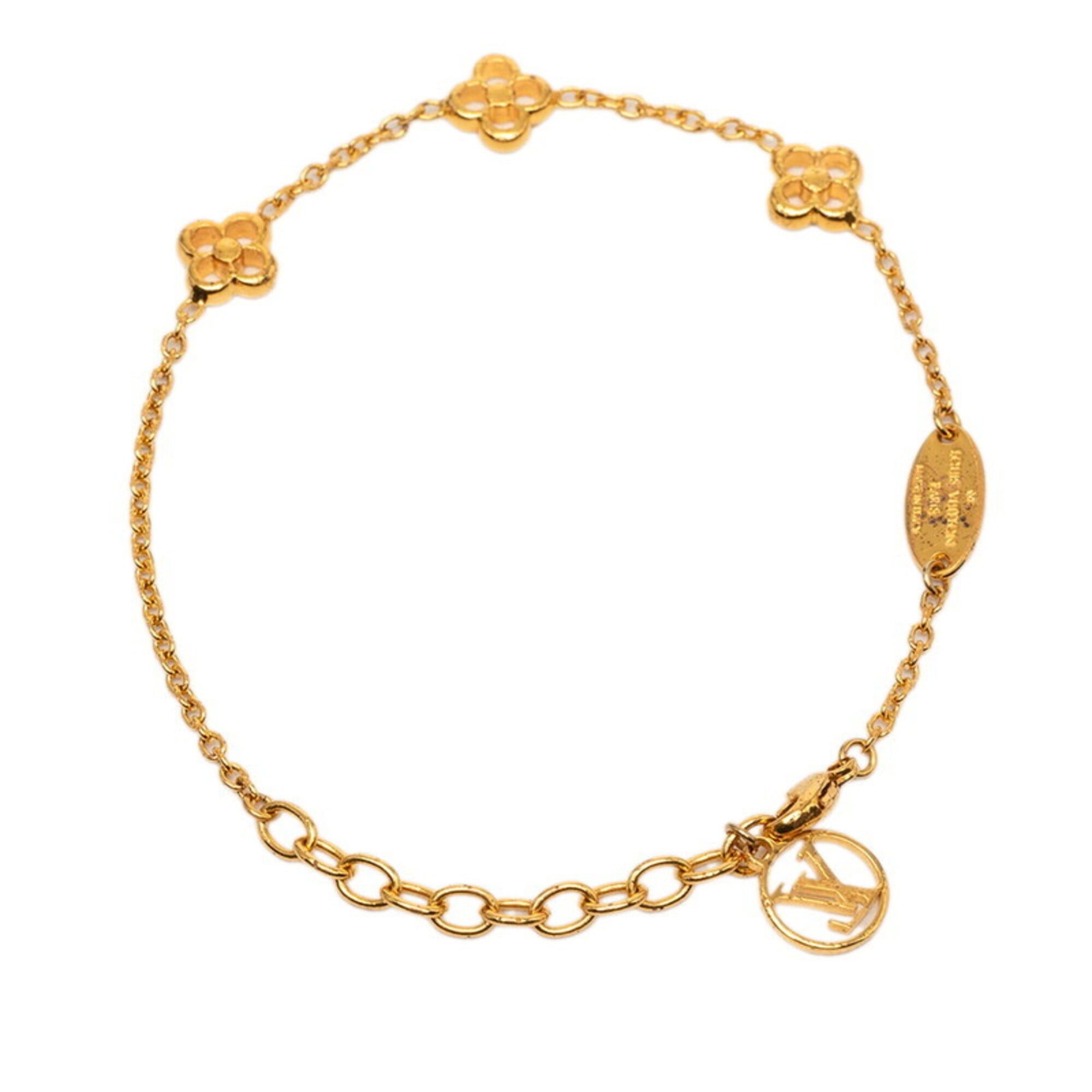 Louis Vuitton Louis Vuitton Monogram Flower Flowerful LV Circle Bracelet M68127 Gold Plated Women's LOUIS VUITTON Size ONE SIZE - 3 Thumbnail