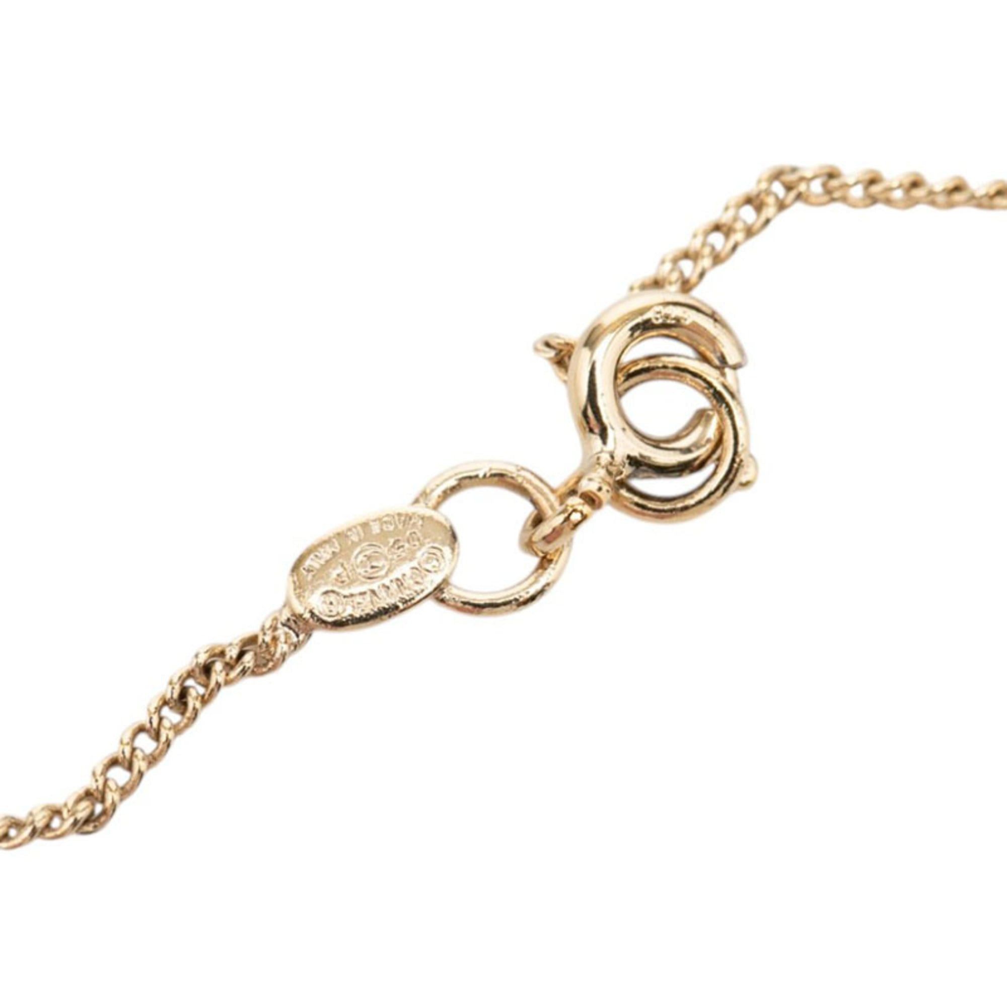 Chanel Chanel Coco Mark Heart Pendant Necklace 05P Gold Multicolor Plated Women's CHANEL Size ONE SIZE - 5 Thumbnail