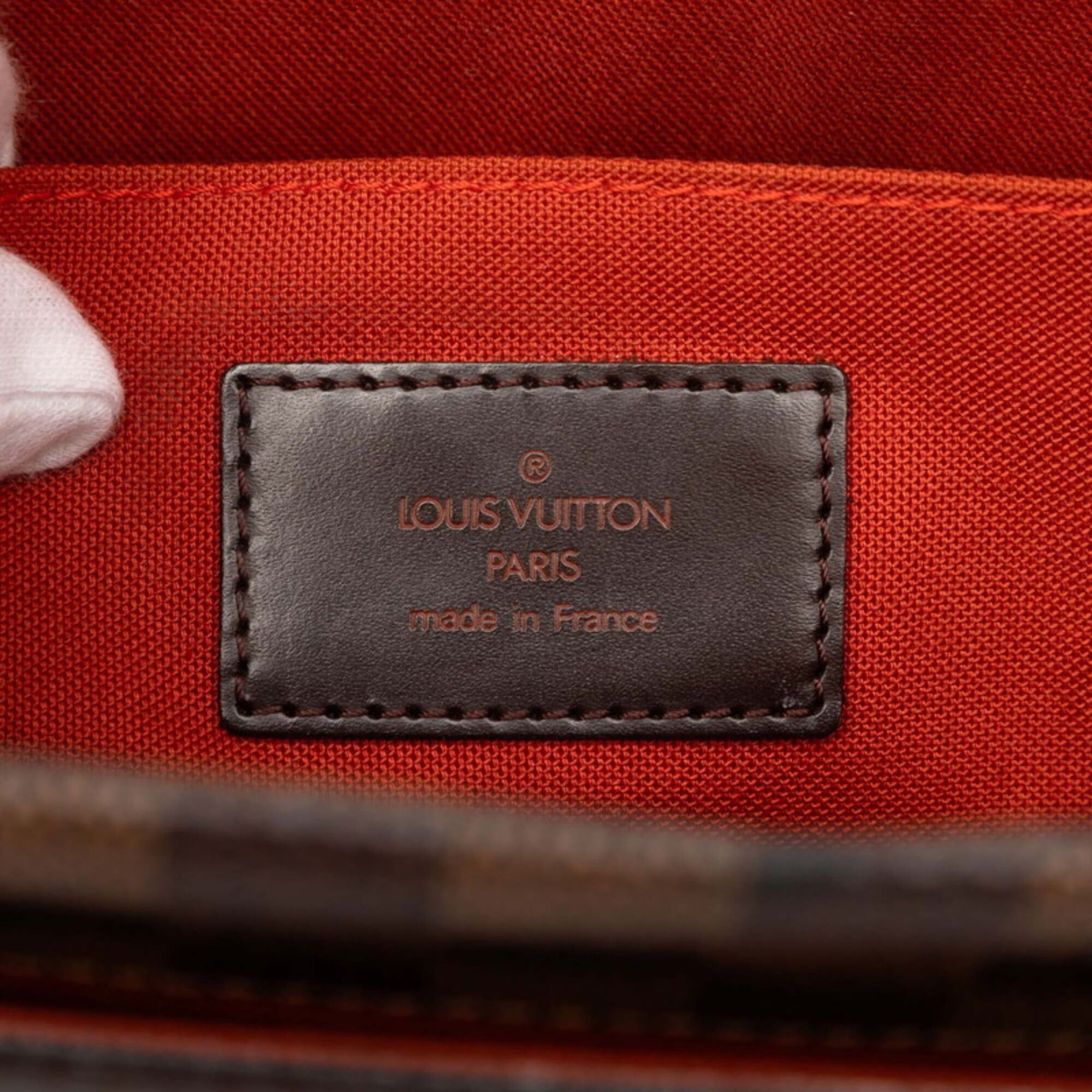 Louis Vuitton Louis Vuitton Damier Clifton Tote Bag Shoulder N51149 Brown Leather Women's LOUIS VUITTON Size ONE SIZE - 5 Thumbnail