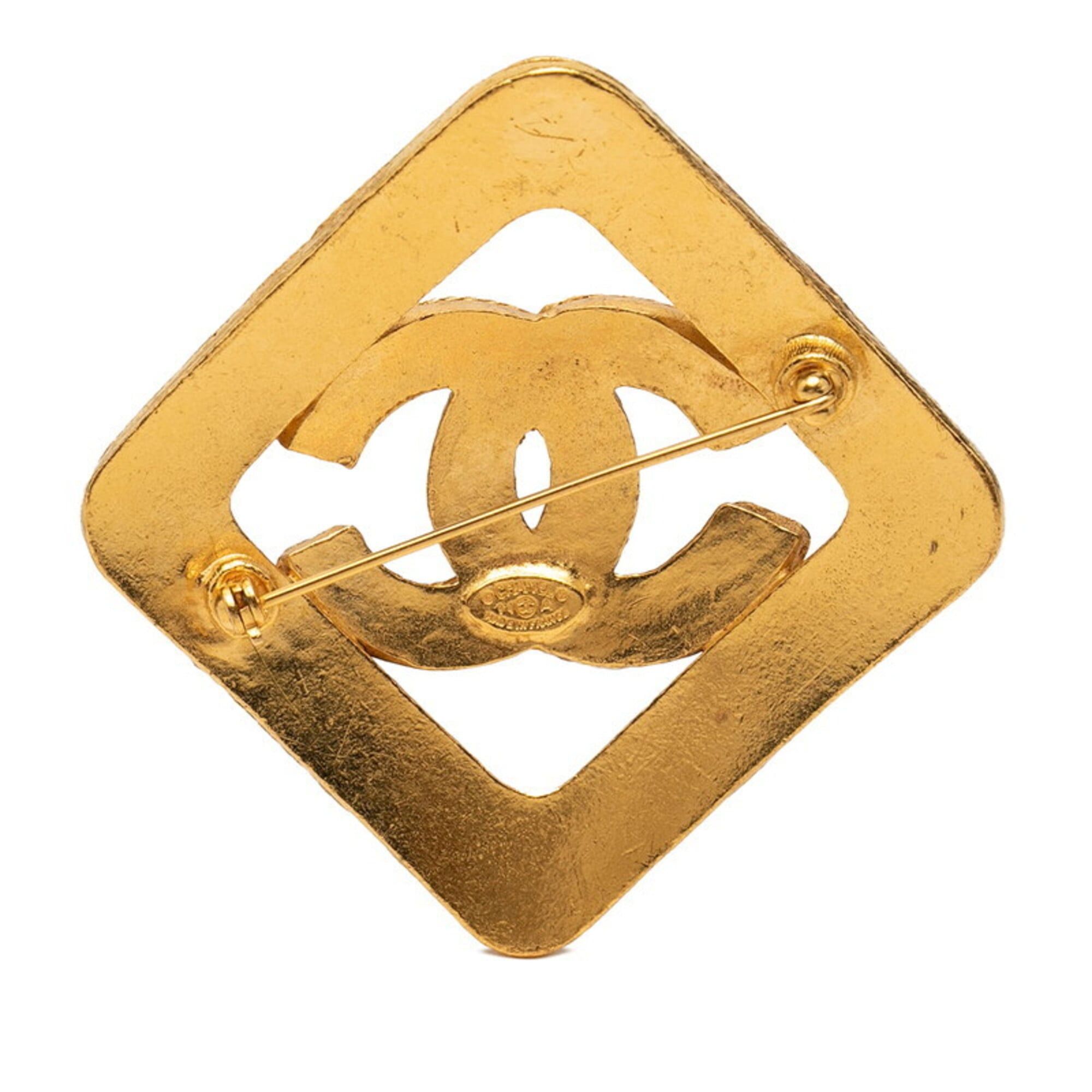 Chanel Chanel Coco Mark Diamond Brooch Vintage Gold Plated Women's CHANEL Size ONE SIZE - 2 Thumbnail