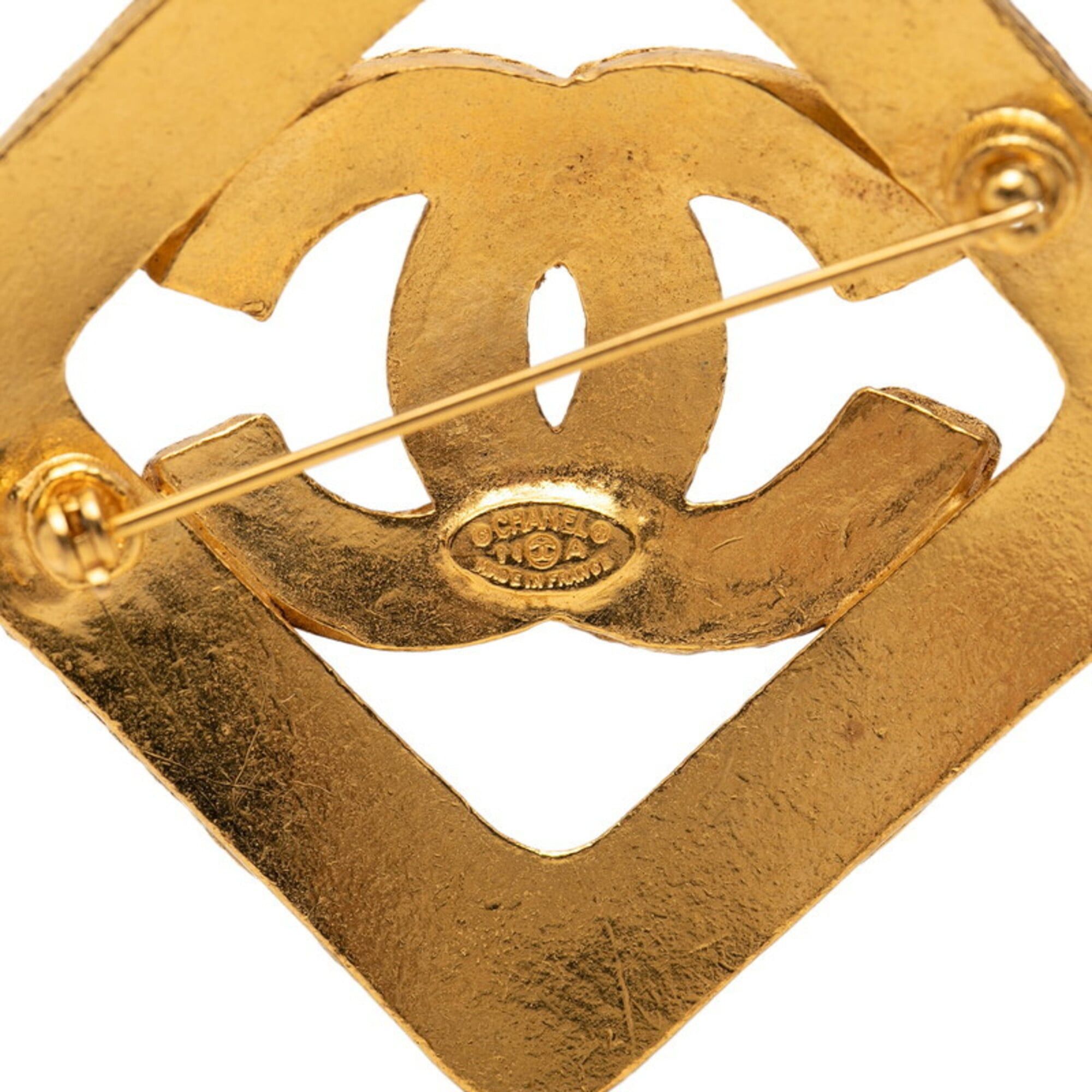 Chanel Chanel Coco Mark Diamond Brooch Vintage Gold Plated Women's CHANEL Size ONE SIZE - 3 Thumbnail