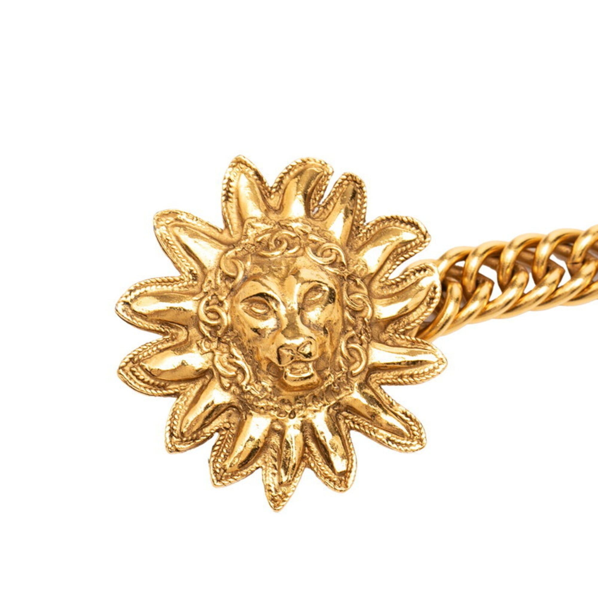 Chanel Chanel Coco Mark Lion Motif Chain Belt Gold Plated Women's CHANEL Size ONE SIZE - 2 Thumbnail