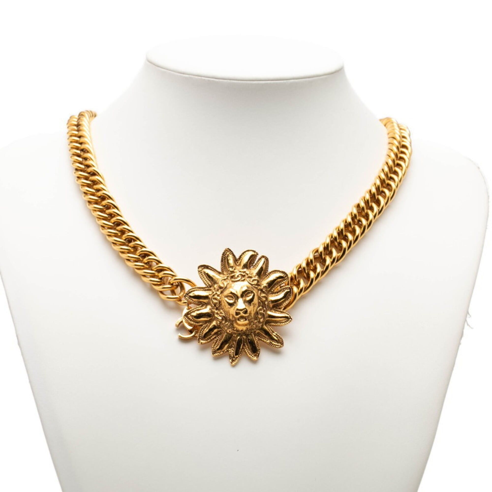Chanel Chanel Coco Mark Lion Motif Chain Belt Gold Plated Women's CHANEL Size ONE SIZE - 7 Thumbnail