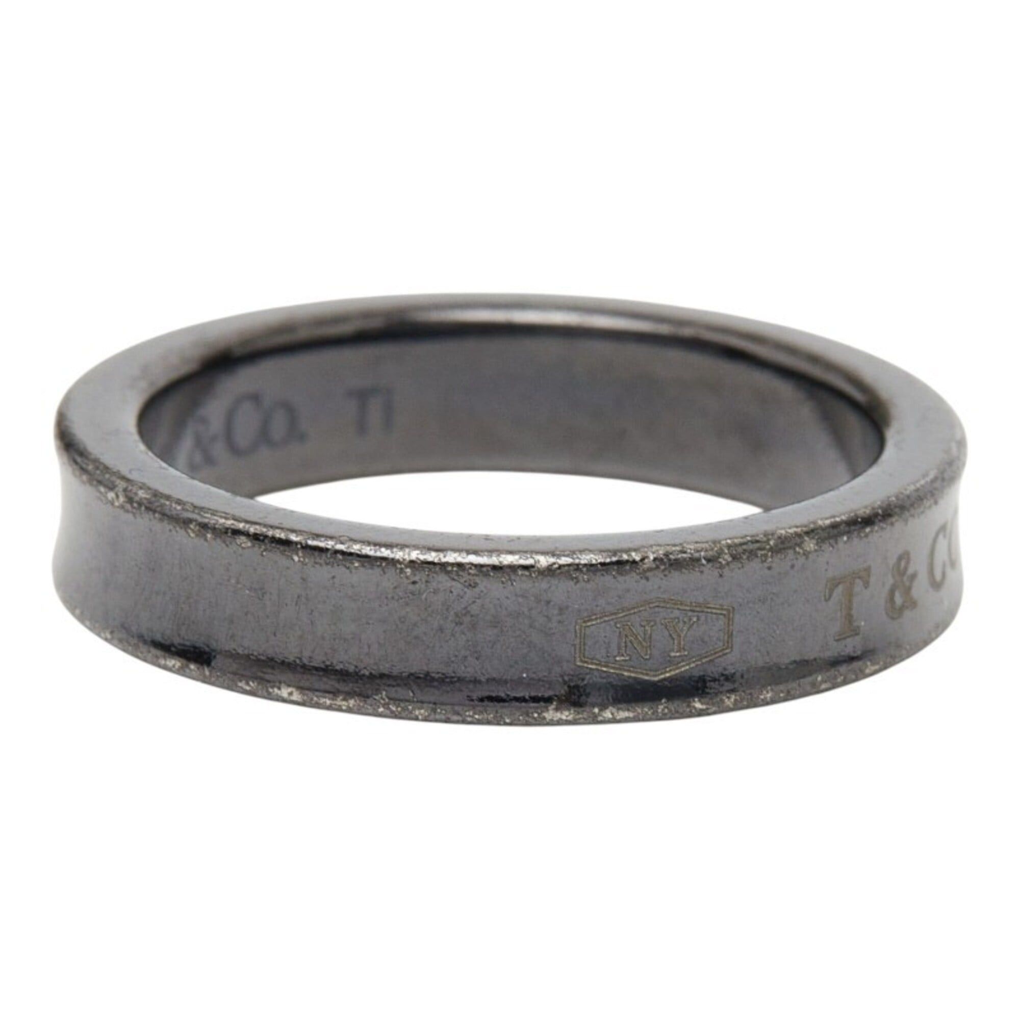 Tiffany & Co. Tiffany & Co. 1837 Narrow Ring, Black Titanium, Women's Ring. Size ONE SIZE - 5 Thumbnail