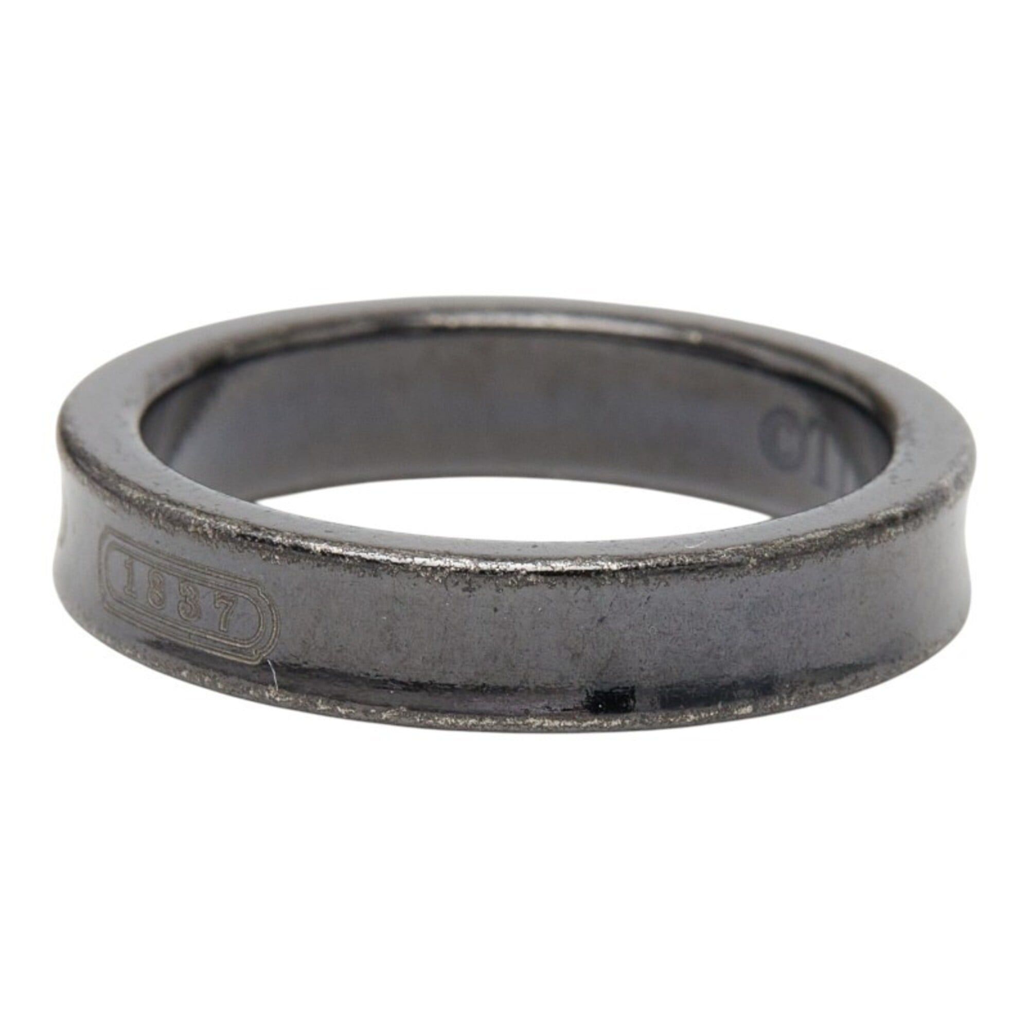 Tiffany & Co. Tiffany & Co. 1837 Narrow Ring, Black Titanium, Women's Ring. Size ONE SIZE - 3 Thumbnail
