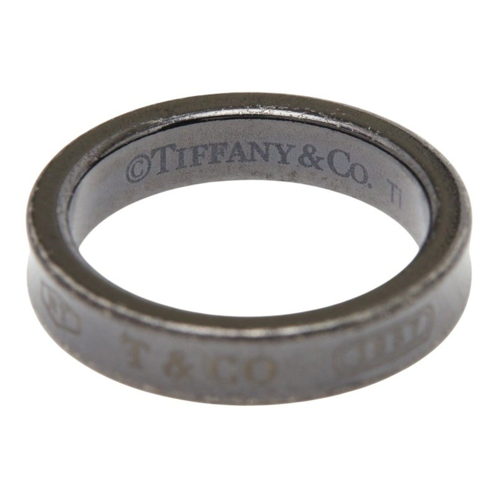 Tiffany & Co. Tiffany & Co. 1837 Narrow Ring, Black Titanium, Women's Ring. Size ONE SIZE - 6 Thumbnail