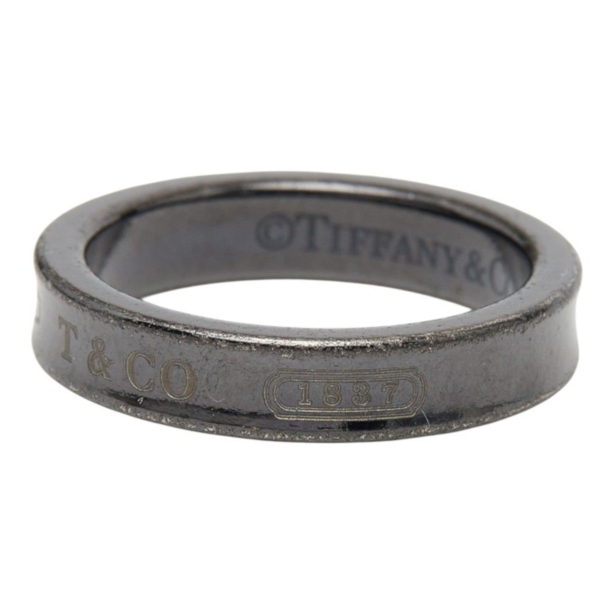 Tiffany & Co. Tiffany & Co. 1837 Narrow Ring, Black Titanium, Women's Ring. Size ONE SIZE - 2 Thumbnail