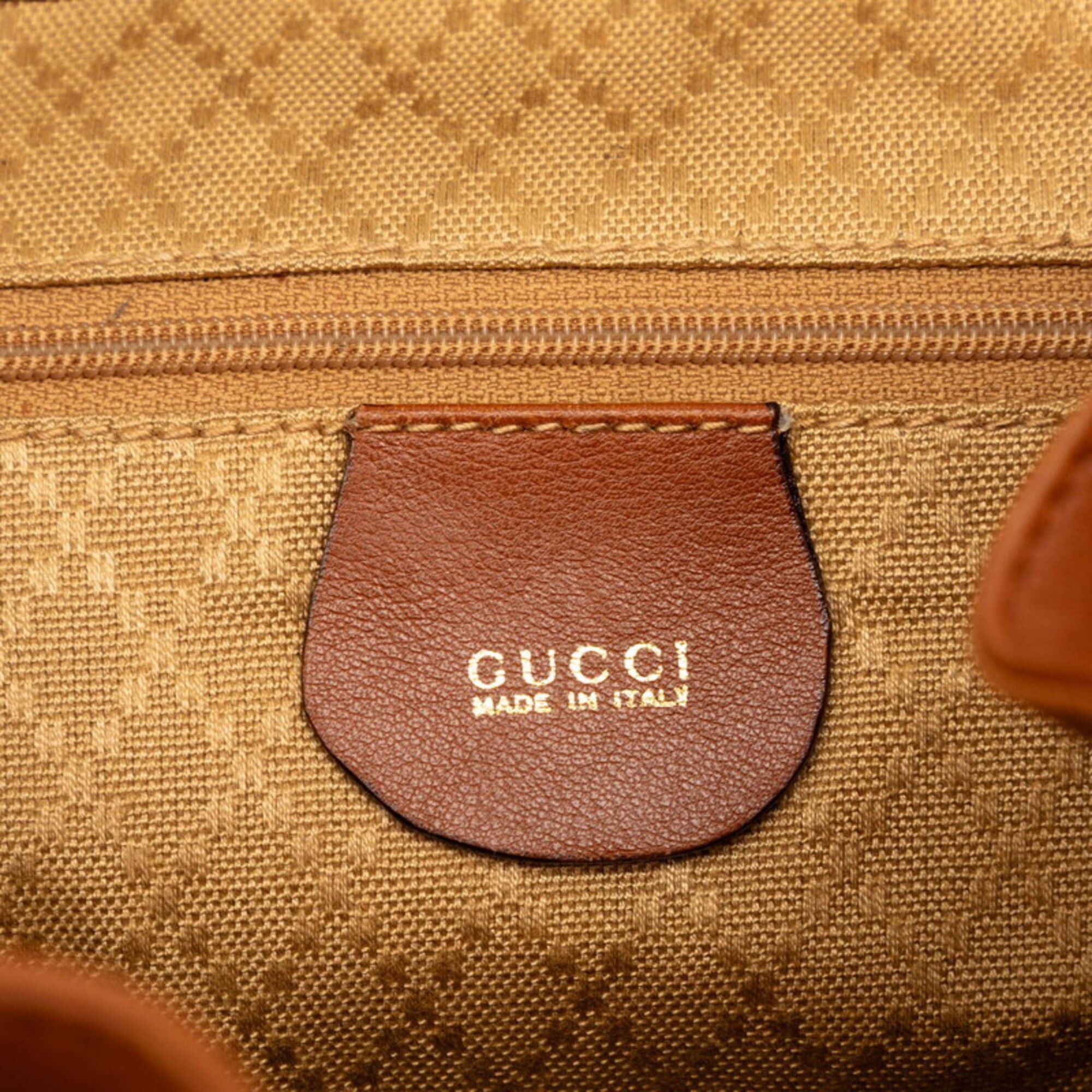Gucci Gucci Bamboo Backpack Daypack Brown Leather Women's GUCCI Size ONE SIZE - 6 Thumbnail
