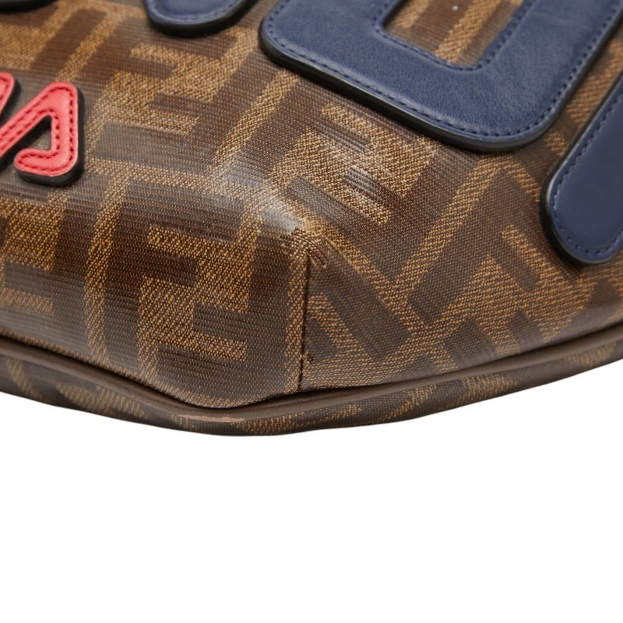Fendi Fendi x Fila Zucca Body Bag Waist 8BM006 Brown Multicolor Women's FENDI Size ONE SIZE - 4 Thumbnail
