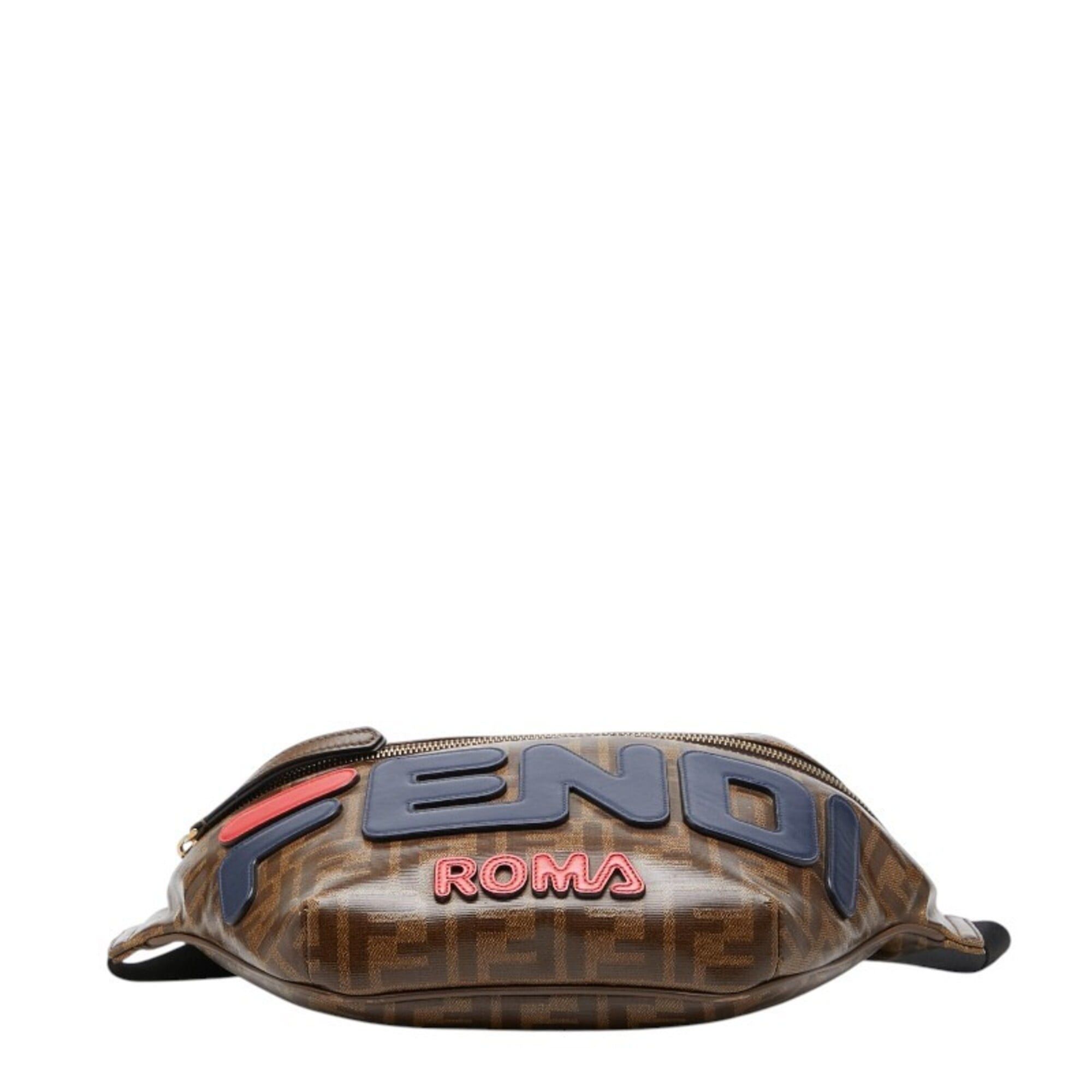 Fendi Fendi x Fila Zucca Body Bag Waist 8BM006 Brown Multicolor Women's FENDI Size ONE SIZE - 3 Thumbnail