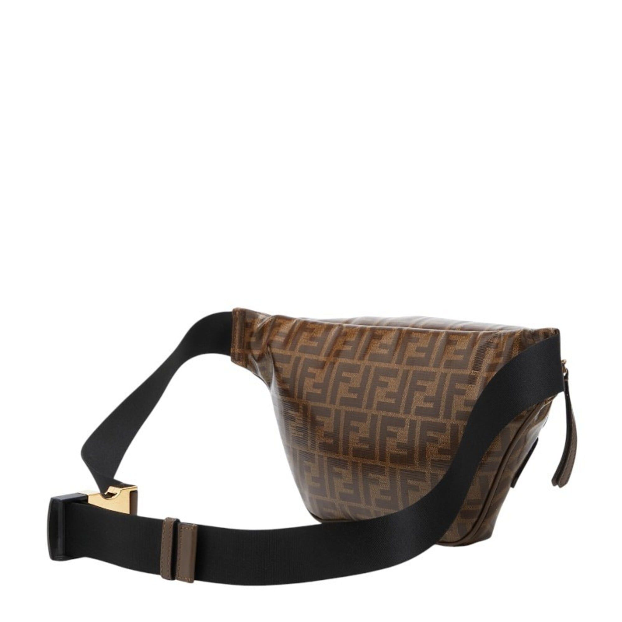 Fendi Fendi x Fila Zucca Body Bag Waist 8BM006 Brown Multicolor Women's FENDI Size ONE SIZE - 2 Thumbnail