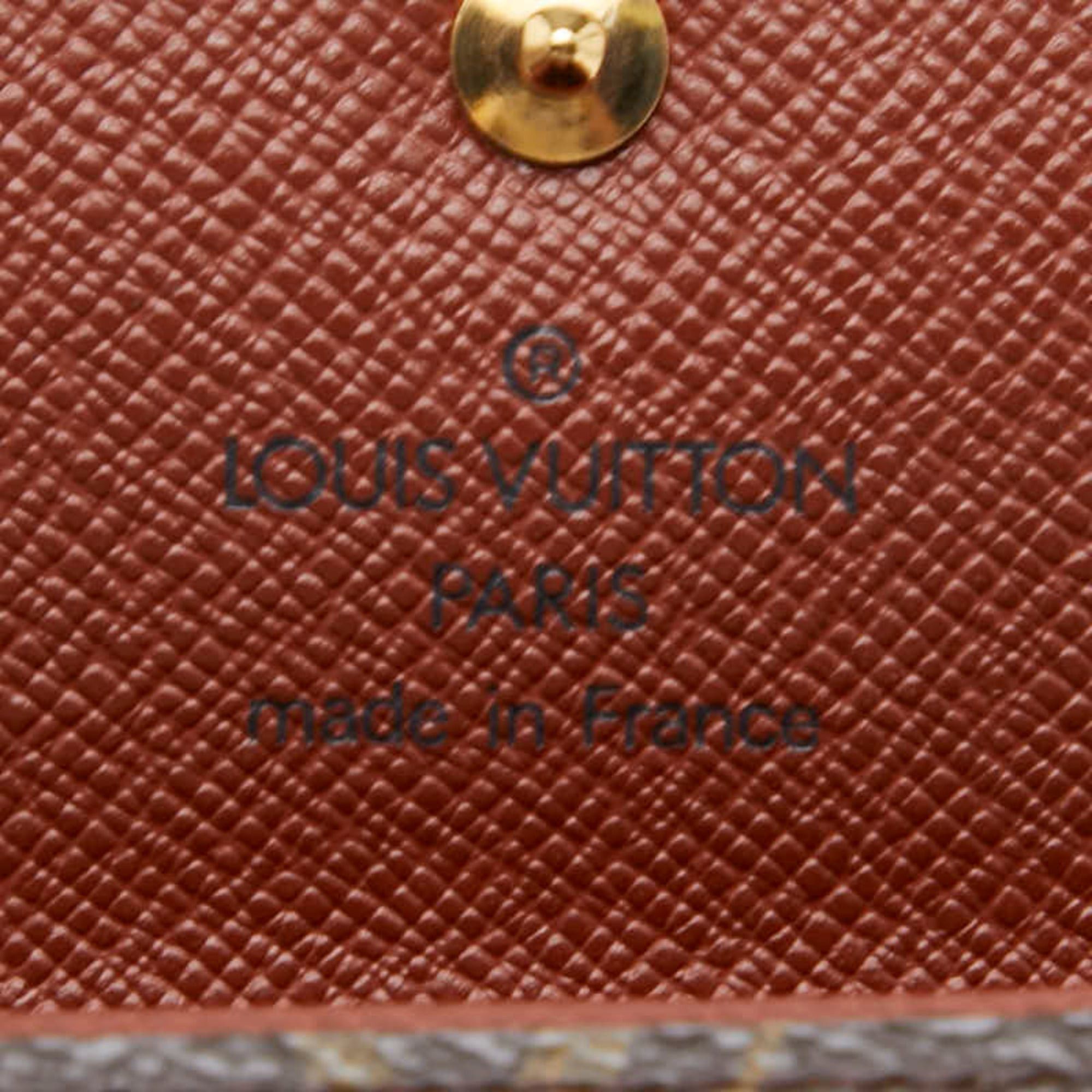 Louis Vuitton Louis Vuitton Monogram Portemonnaie Plat Wallet/Coin Case M61930 Brown Leather Women's LOUIS VUITTON Size ONE SIZE - 7 Thumbnail