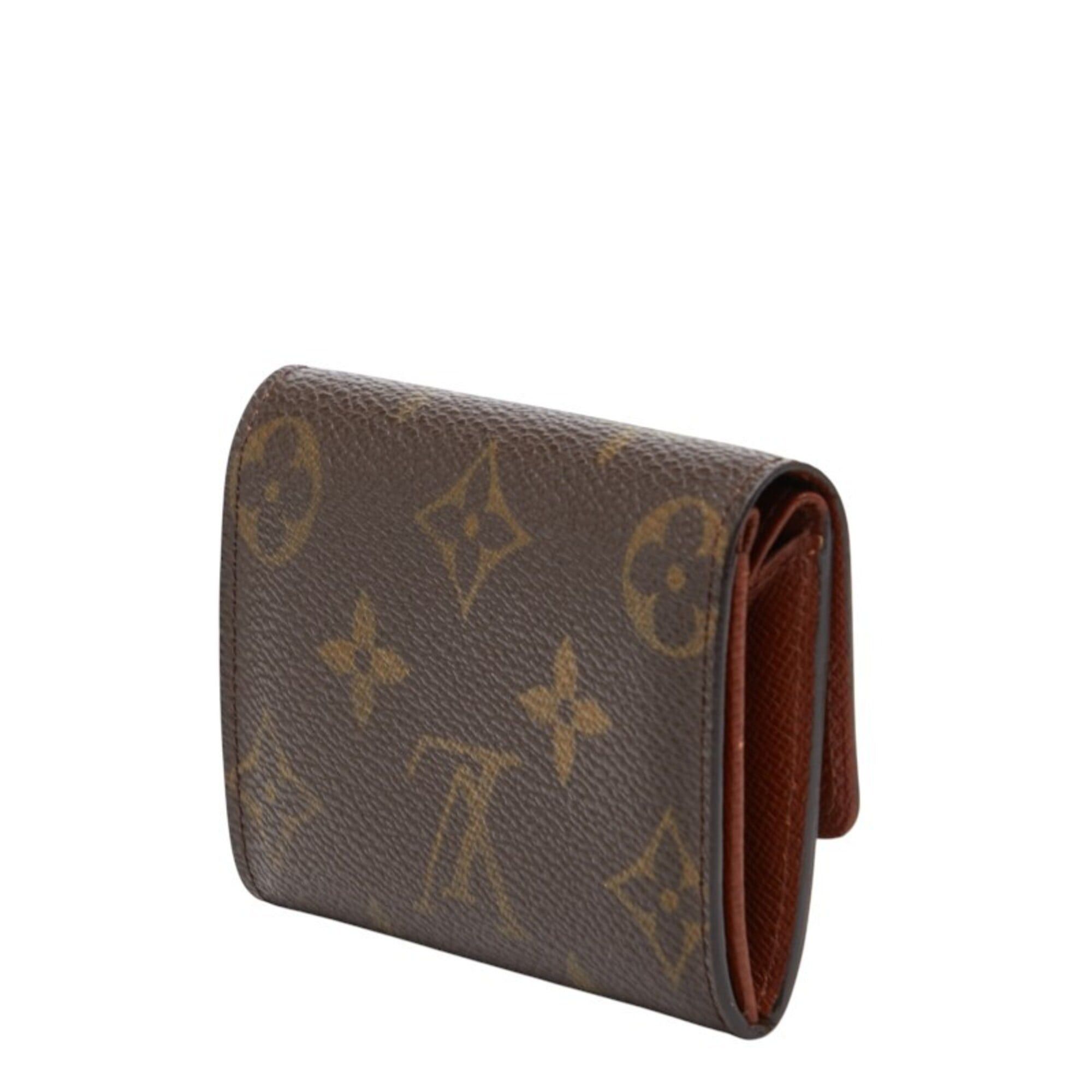 Louis Vuitton Louis Vuitton Monogram Portemonnaie Plat Wallet/Coin Case M61930 Brown Leather Women's LOUIS VUITTON Size ONE SIZE - 2 Thumbnail