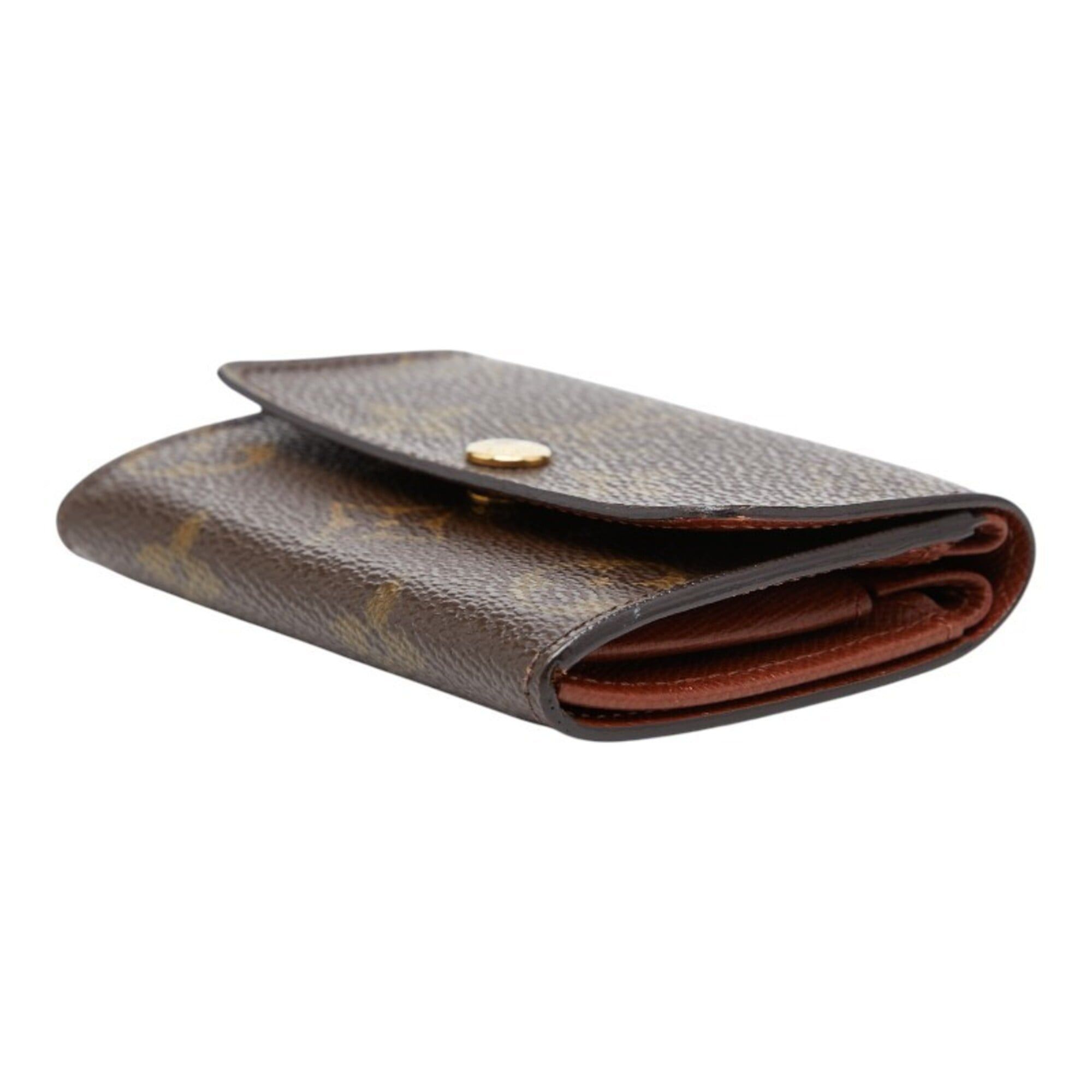 Louis Vuitton Louis Vuitton Monogram Portemonnaie Plat Wallet/Coin Case M61930 Brown Leather Women's LOUIS VUITTON Size ONE SIZE - 5 Thumbnail