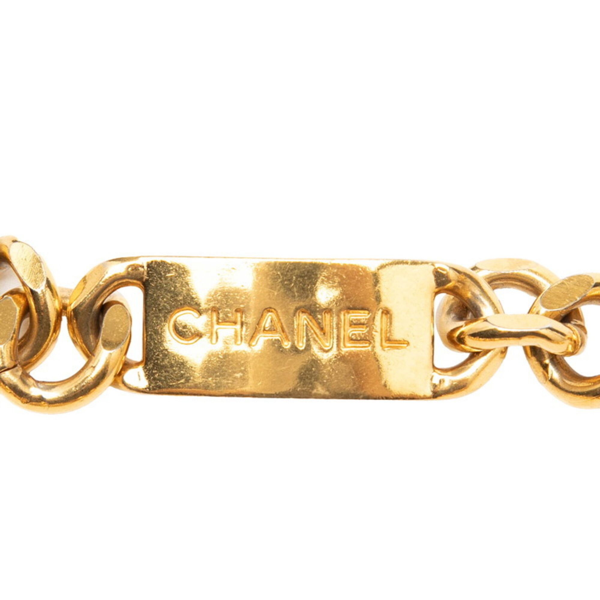 Chanel Chanel Logo Plate Chain Belt, Gold Plated, Women's CHANEL Size ONE SIZE - 2 Thumbnail