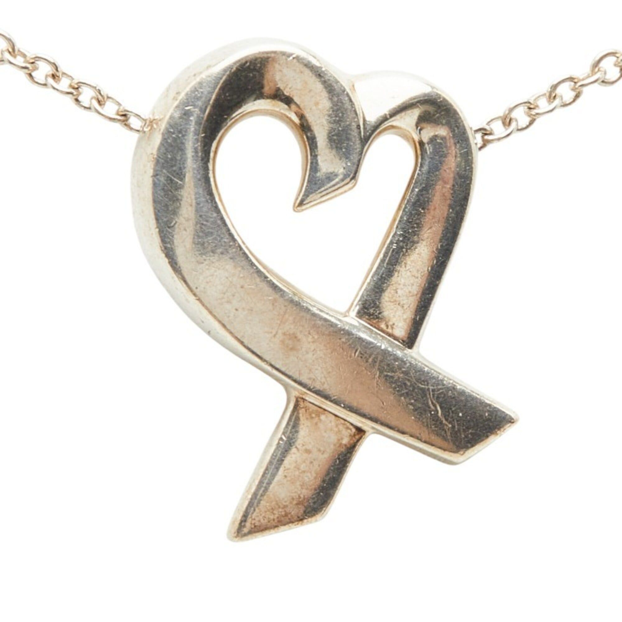 Tiffany & Co. Tiffany & Co. Paloma Picasso Loving Heart Chain Pendant Necklace, SV925 Silver, Women's. Size ONE SIZE - 3 Thumbnail