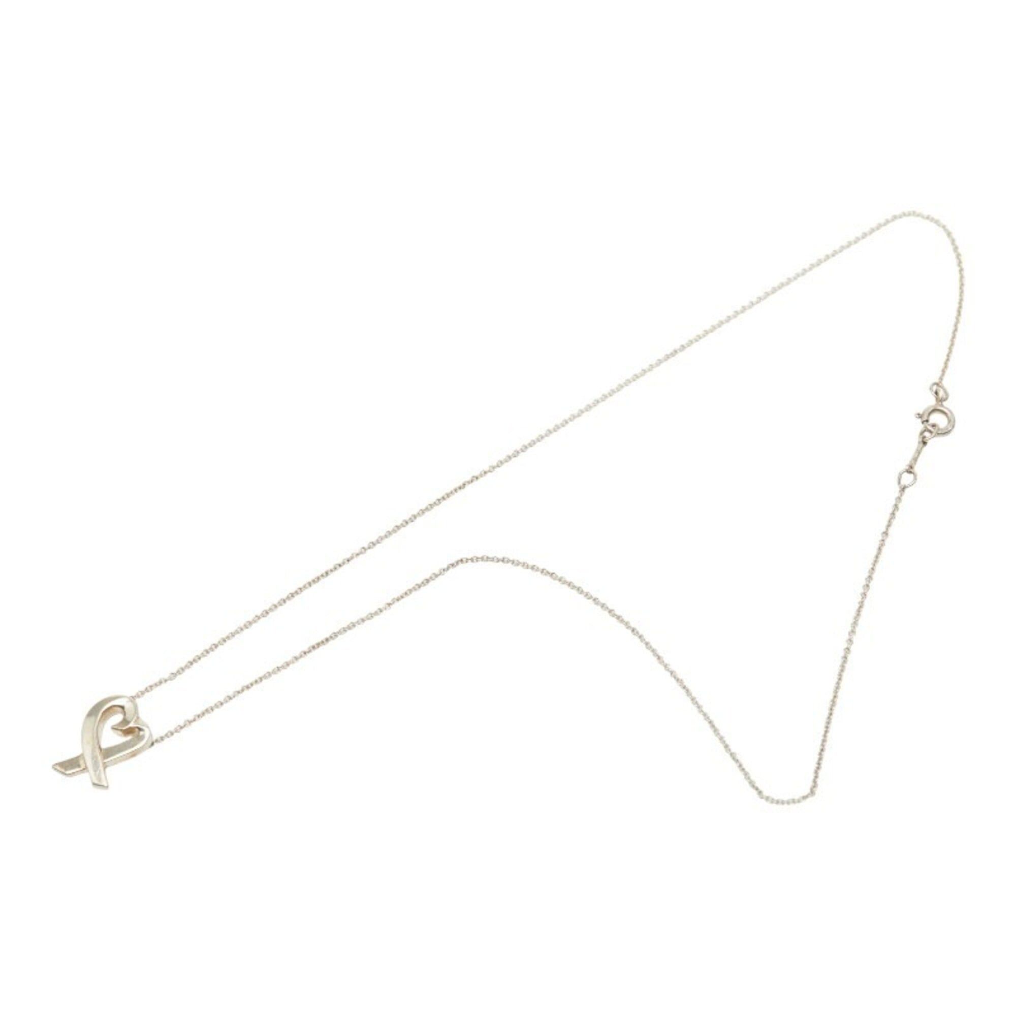 Tiffany & Co. Tiffany & Co. Paloma Picasso Loving Heart Chain Pendant Necklace, SV925 Silver, Women's. Size ONE SIZE - 2 Thumbnail