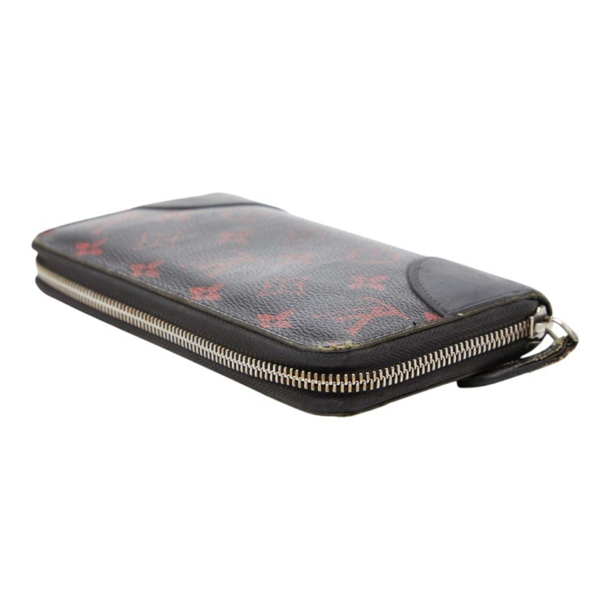 Louis Vuitton Louis Vuitton Monogram Rouge Zippy Wallet Long M60974 Black Red Leather Women's LOUIS VUITTON Size ONE SIZE - 7 Thumbnail