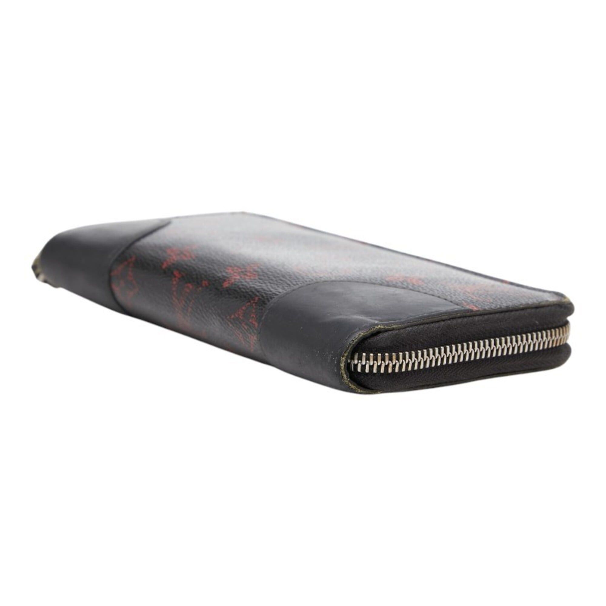 Louis Vuitton Louis Vuitton Monogram Rouge Zippy Wallet Long M60974 Black Red Leather Women's LOUIS VUITTON Size ONE SIZE - 5 Thumbnail