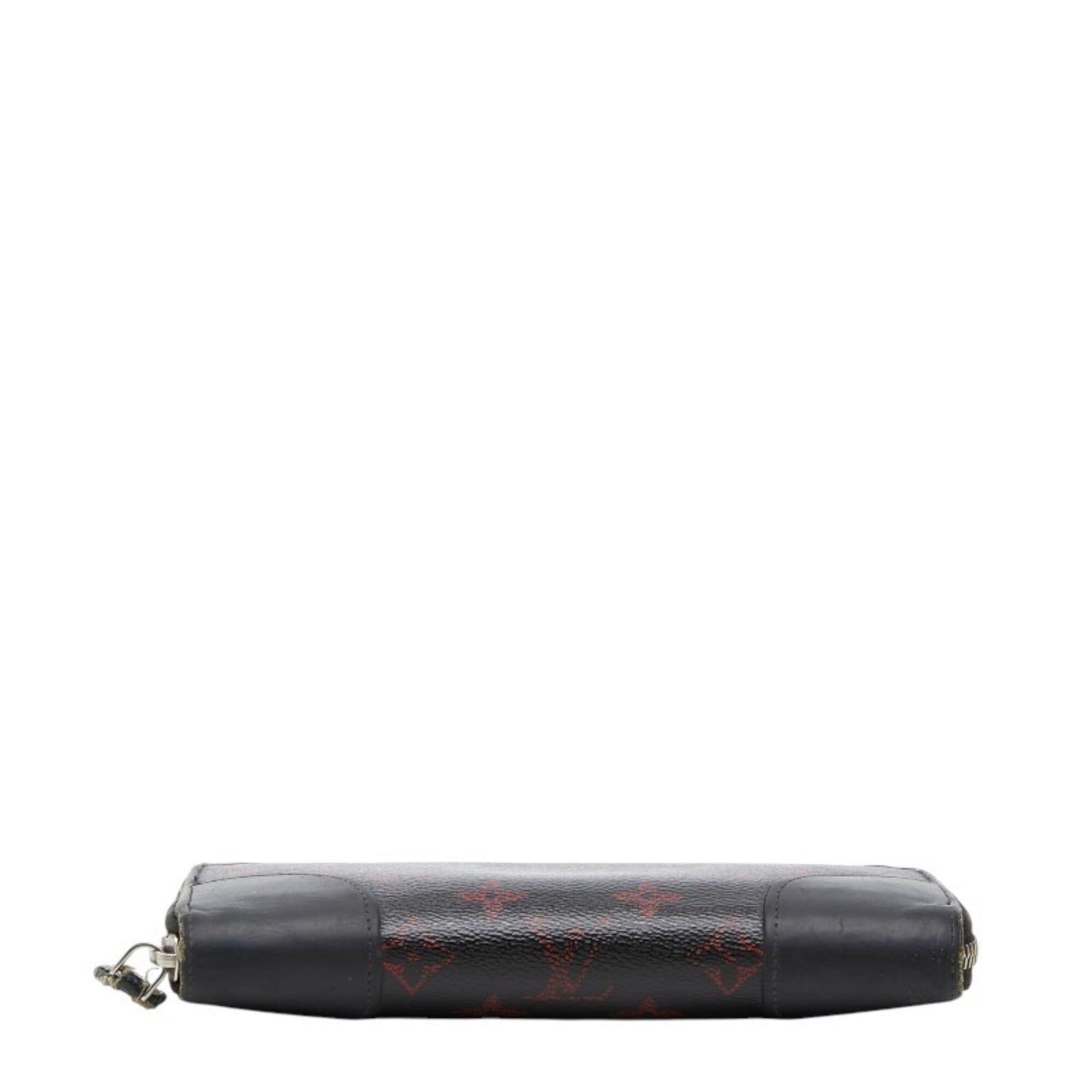 Louis Vuitton Louis Vuitton Monogram Rouge Zippy Wallet Long M60974 Black Red Leather Women's LOUIS VUITTON Size ONE SIZE - 3 Thumbnail