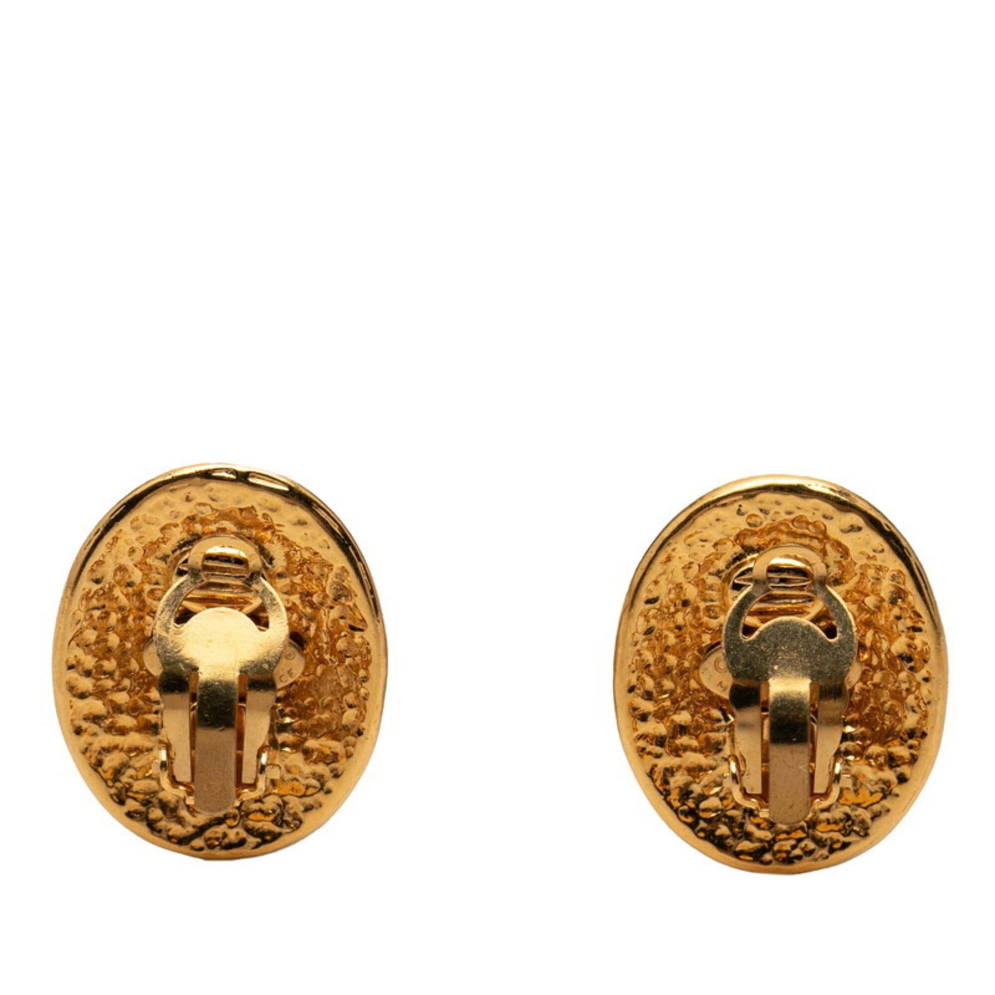Chanel Chanel Coco Mark Vintage Earrings 94P Gold Plated Women's CHANEL Size ONE SIZE - 2 Thumbnail