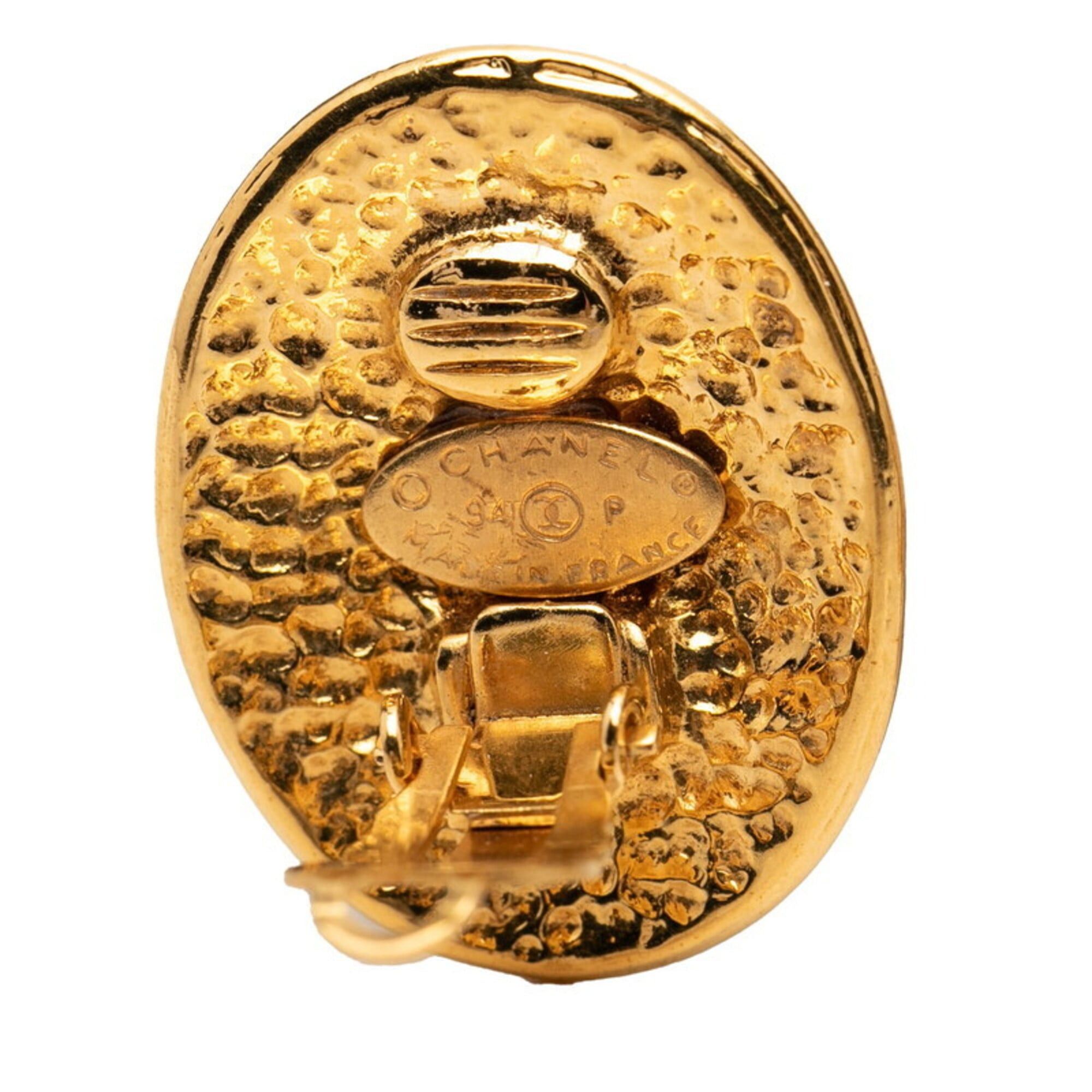 Chanel Chanel Coco Mark Vintage Earrings 94P Gold Plated Women's CHANEL Size ONE SIZE - 3 Thumbnail