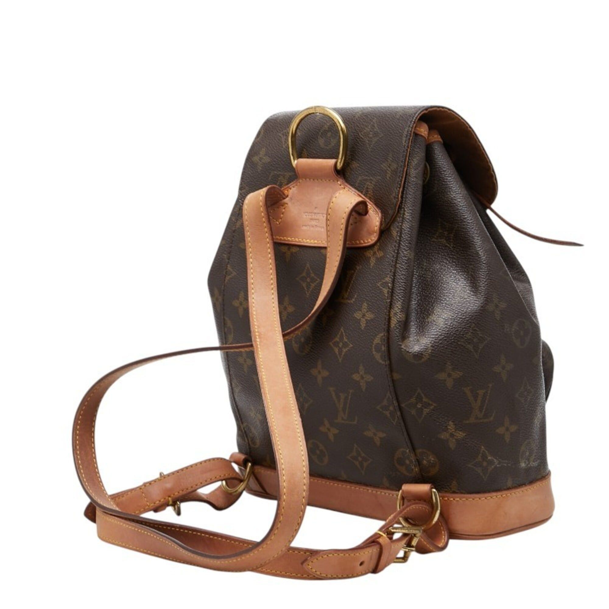Louis Vuitton Louis Vuitton Monogram Montsouris MM Backpack M51136 Brown Leather Women's LOUIS VUITTON Size ONE SIZE - 2 Thumbnail