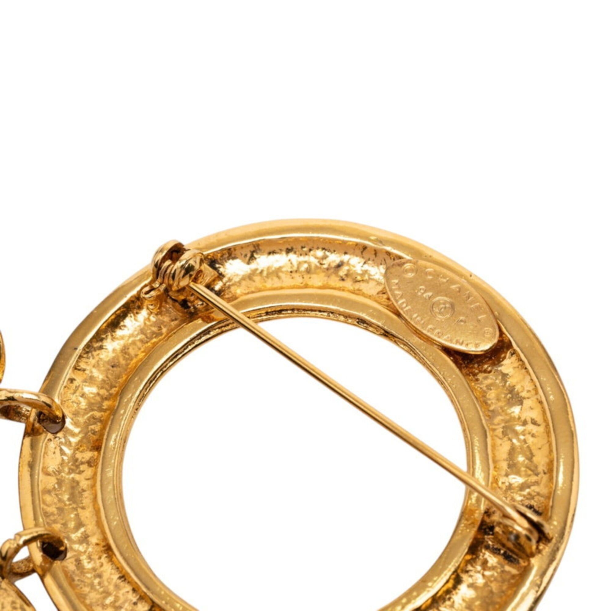 Chanel Chanel Coco Mark Vintage Brooch 94P Gold Plated Women's CHANEL Size ONE SIZE - 3 Thumbnail