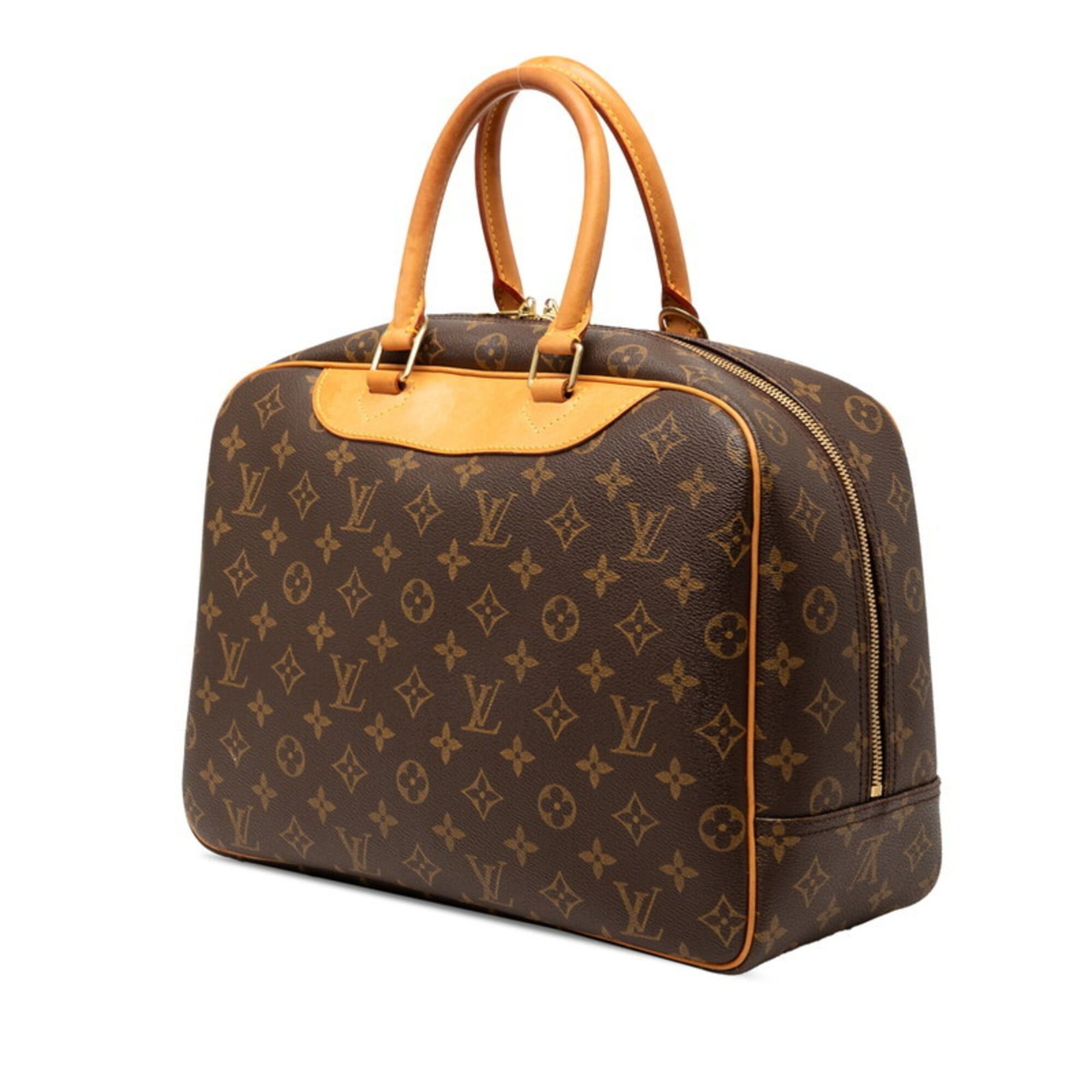 Louis Vuitton Louis Vuitton Monogram Deauville Handbag M47270 Brown Leather Women's LOUIS VUITTON Size ONE SIZE - 2 Thumbnail