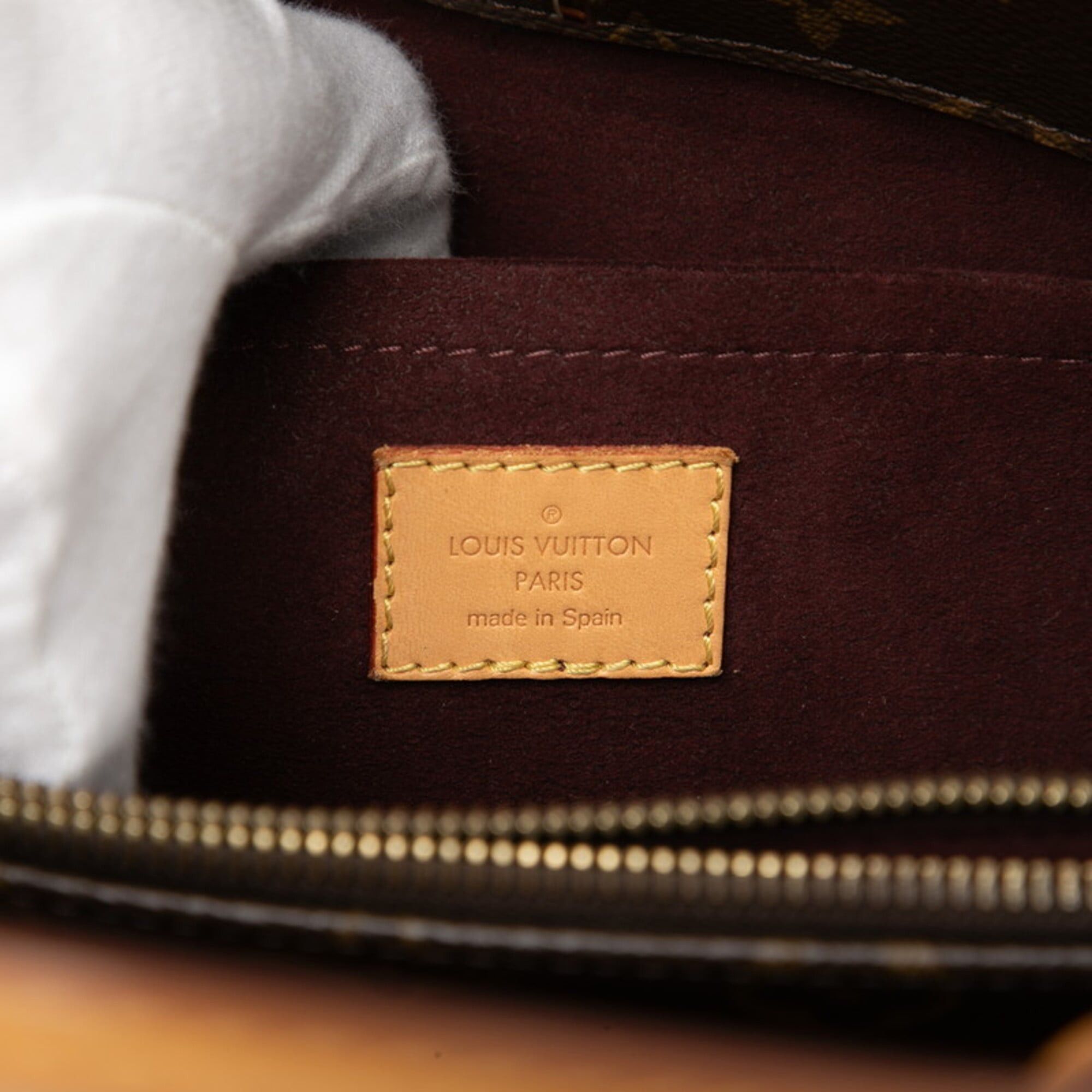 Louis Vuitton Louis Vuitton Monogram Montaigne MM Handbag Shoulder Bag 2WAY M41056 Brown Leather Women's LOUIS VUITTON Size ONE SIZE - 5 Thumbnail