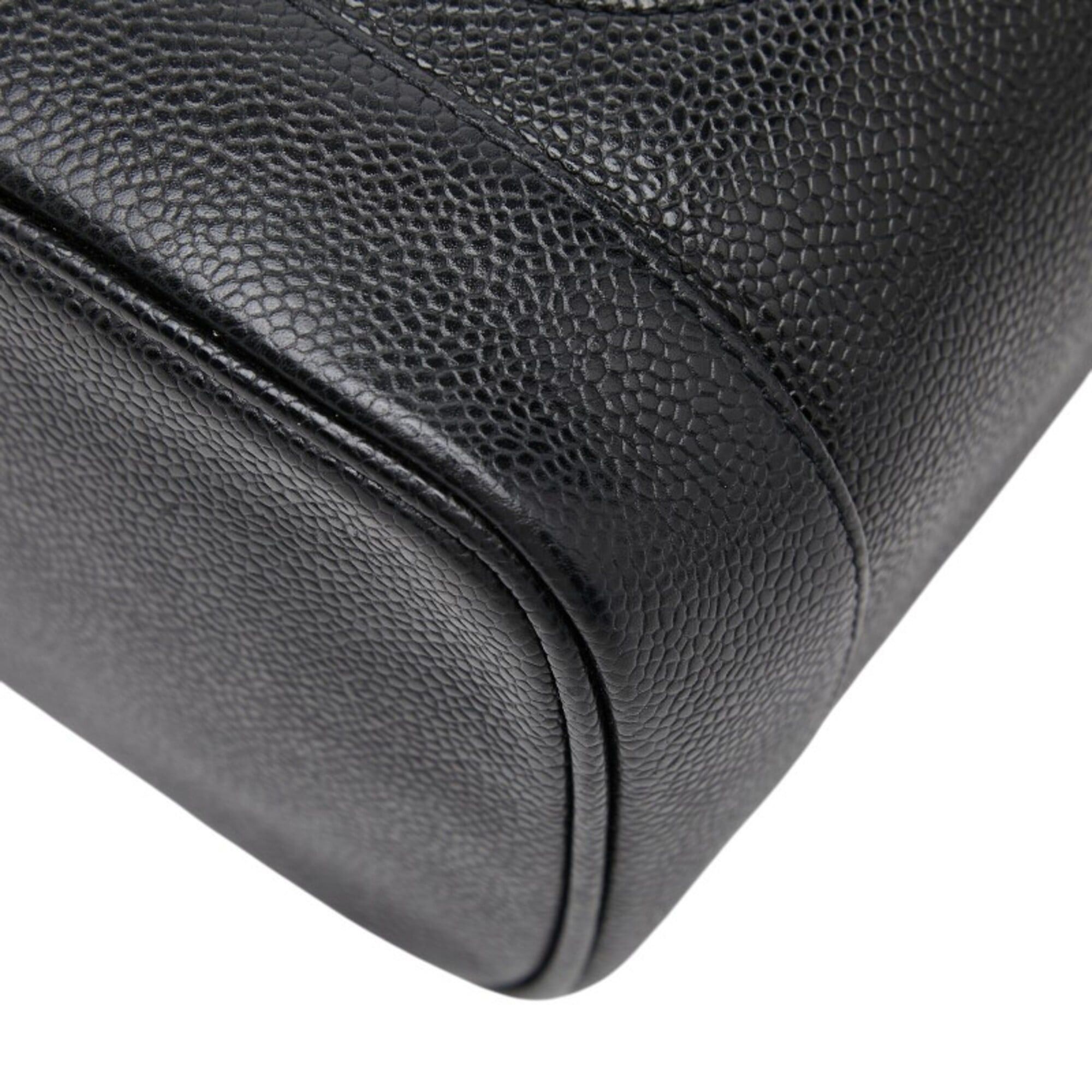 Chanel Chanel Coco Mark Vanity Bag Handbag A01998 Black Caviar Leather Women's CHANEL Size ONE SIZE - 4 Thumbnail