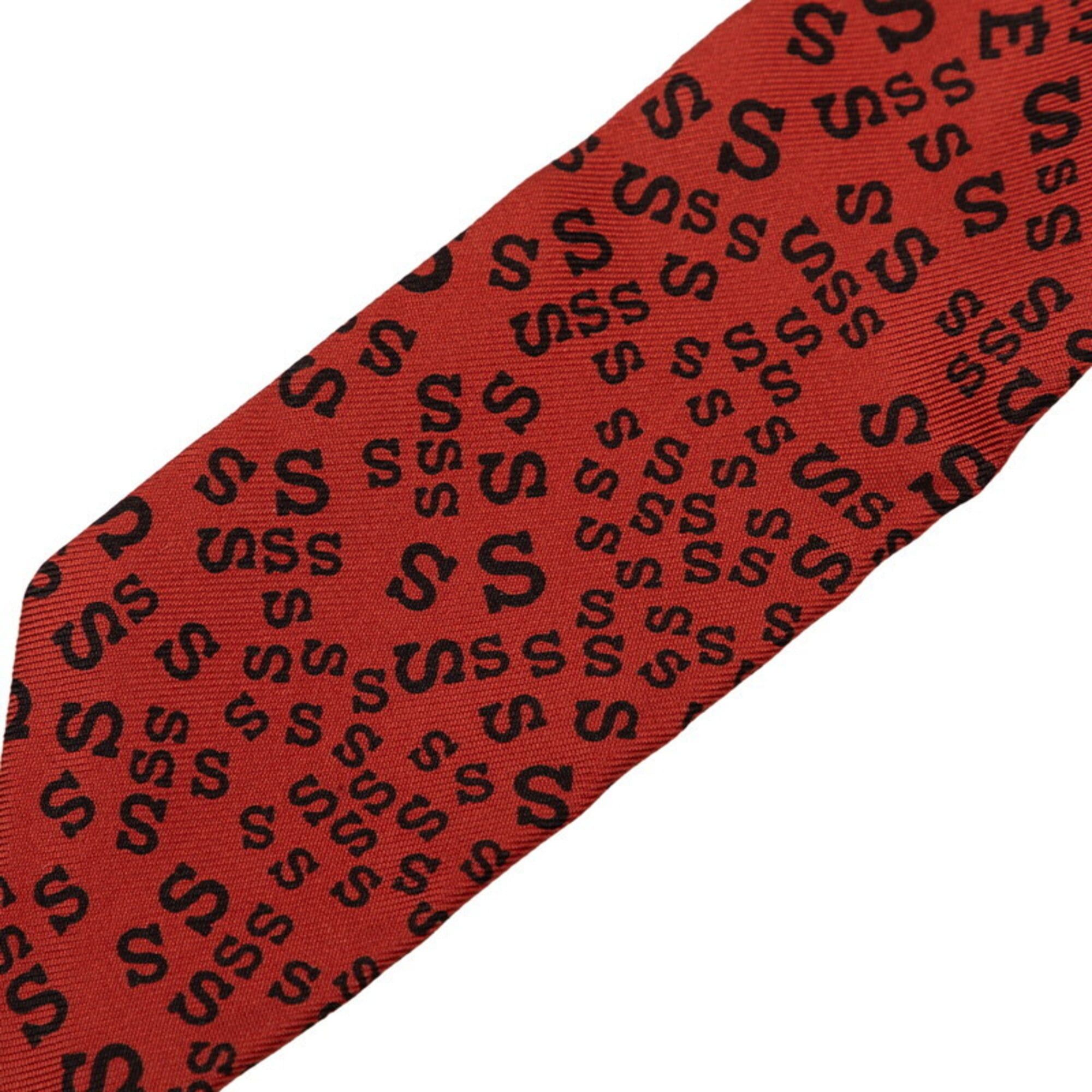 Hermes Hermes Twilly Logo Alphabet Scarf Muffler Wine Red Black Silk Women's HERMES Size ONE SIZE - 2 Thumbnail