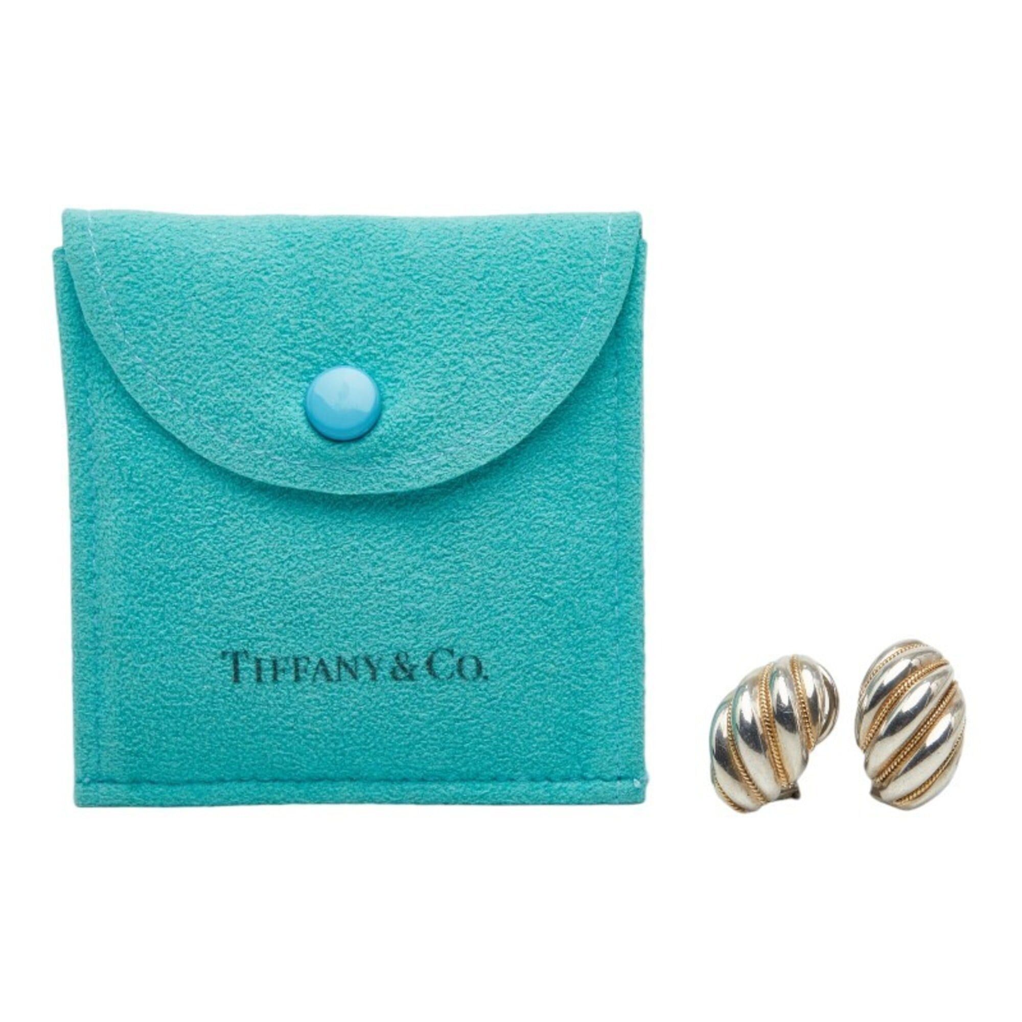 Tiffany & Co. Tiffany & Co. Twist Rope Earrings, SV925 Sterling Silver, 18K Yellow Gold (Au750), Women's. Size ONE SIZE - 6 Thumbnail