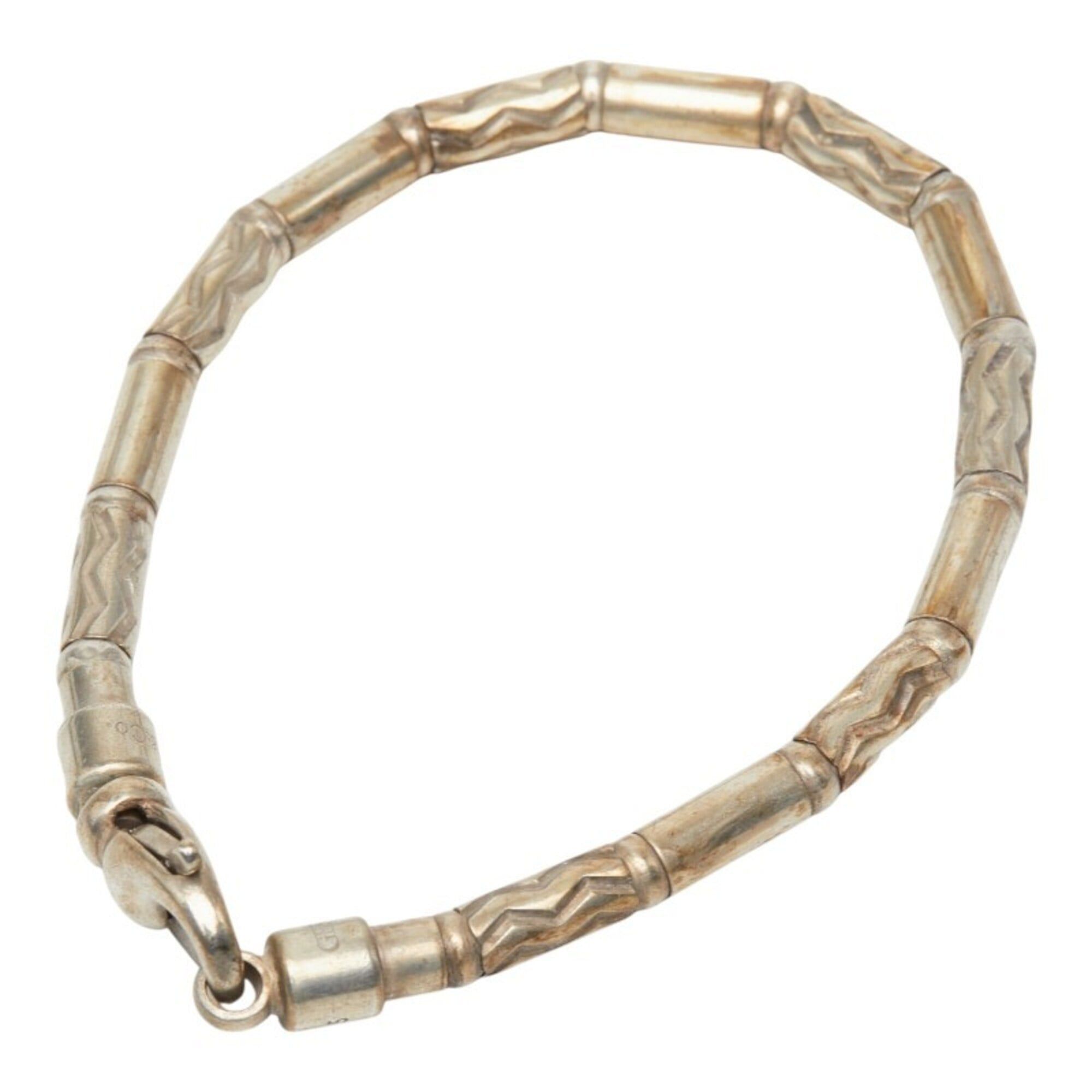 Tiffany & Co. Tiffany & Co. Aztec Zigzag Bracelet, SV925 Silver, Hematite, Women's. Size ONE SIZE - 2 Thumbnail
