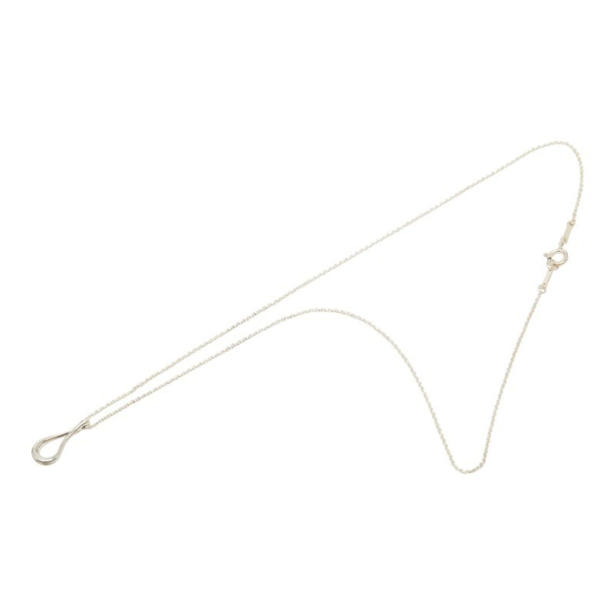 Tiffany & Co. Tiffany & Co. Elsa Peretti Open Teardrop Chain Pendant Necklace, SV925 Silver, Women's. Size ONE SIZE - 2 Thumbnail