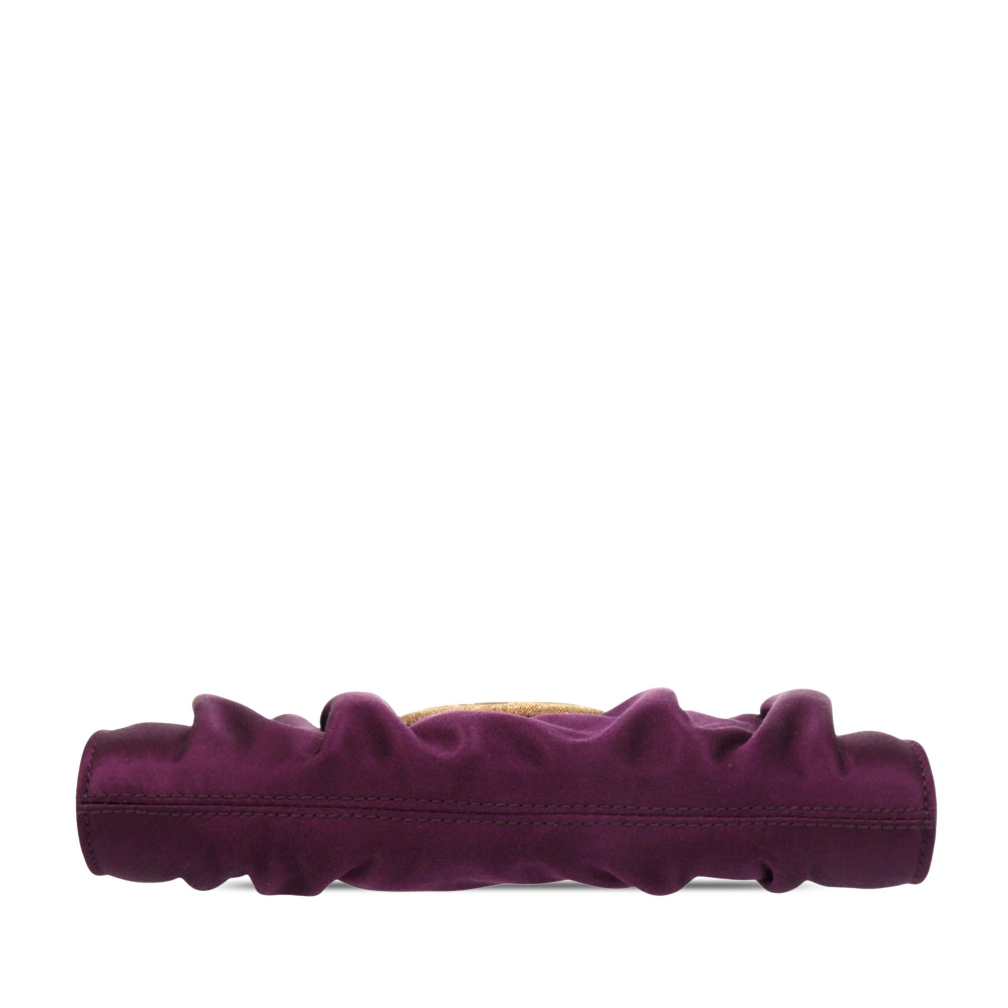 Salvatore Ferragamo Satin Gancini Clutch with Chain Size ONE SIZE - 3 Thumbnail