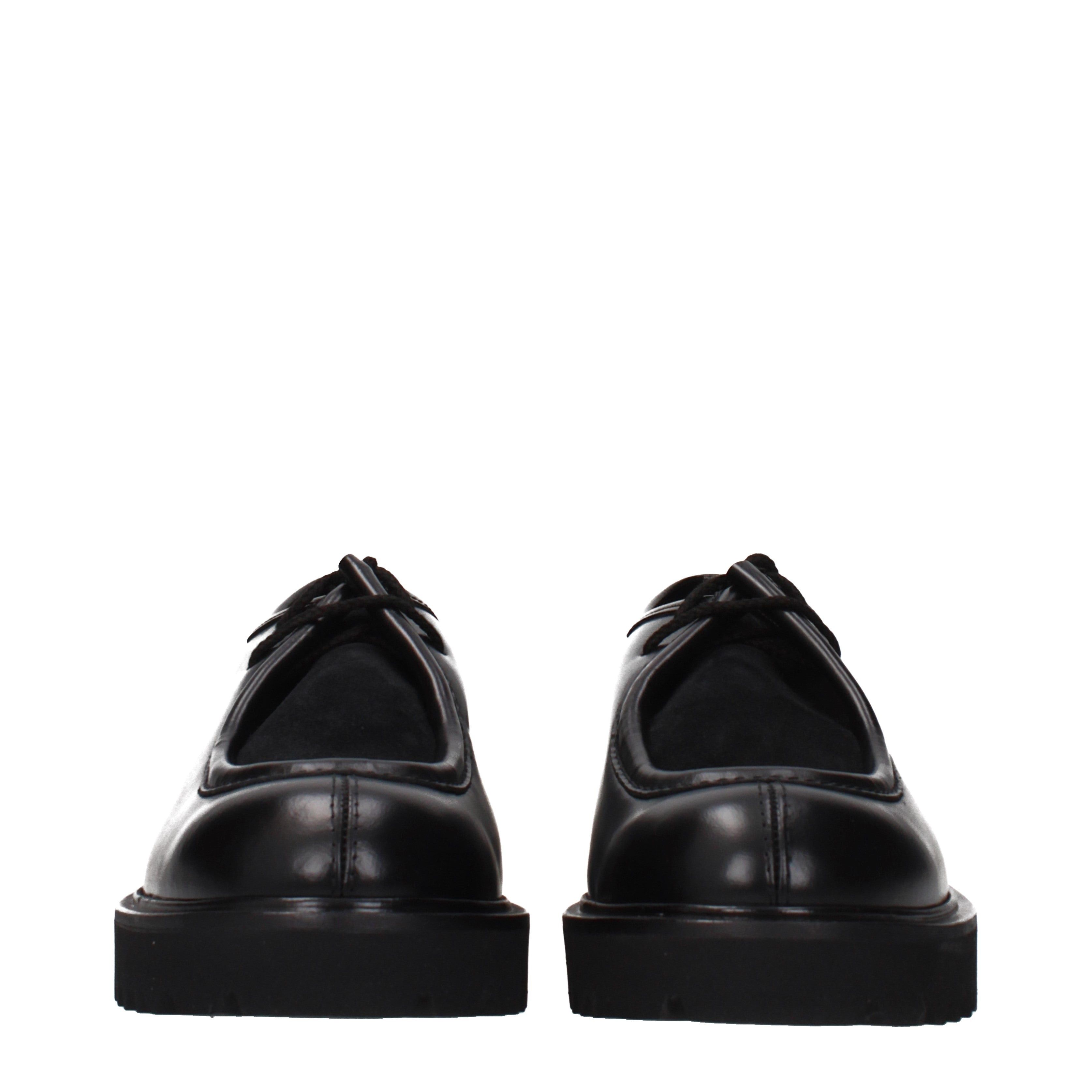 Max Mara Max Mara Lace up and Monkstrap Women Leather Black Size US 9 / IT 39 - 3 Thumbnail
