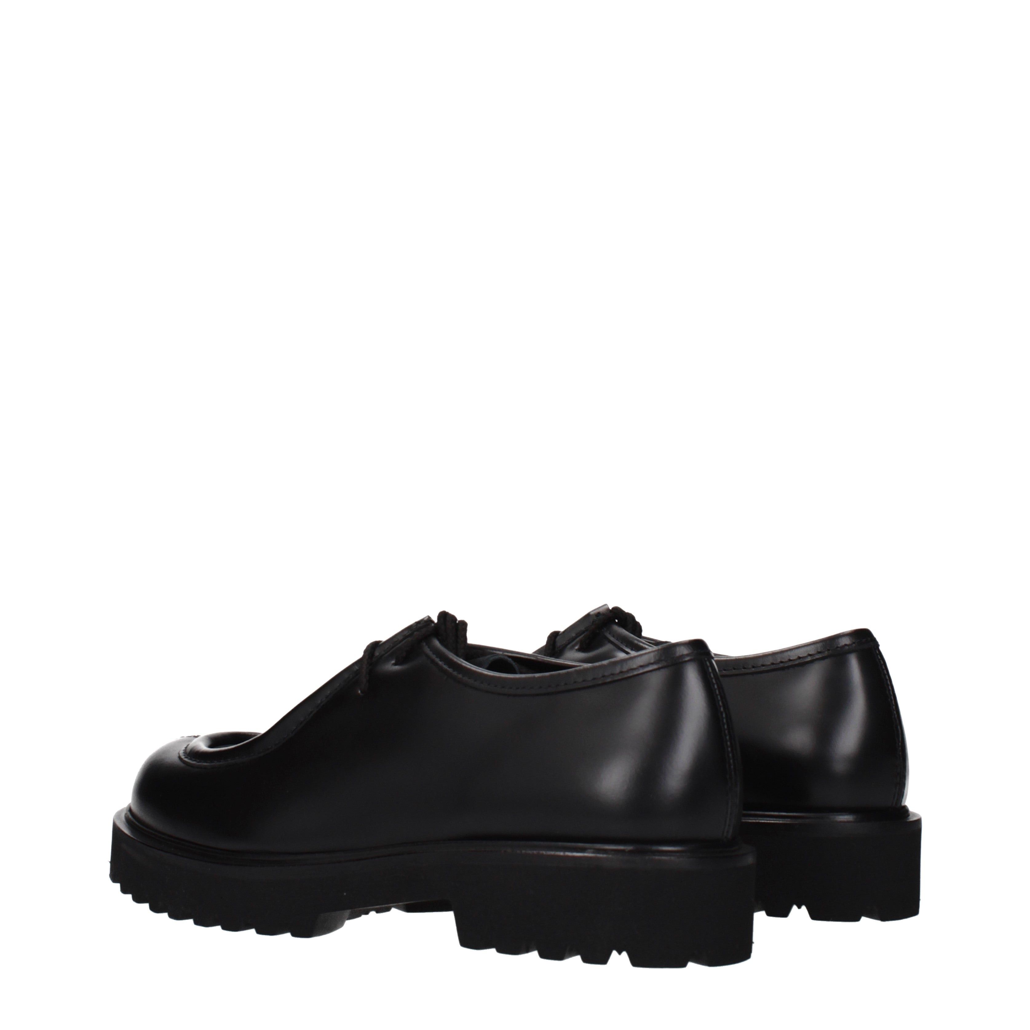 Max Mara Max Mara Lace up and Monkstrap Women Leather Black Size US 9.5 / IT 39.5 - 4 Thumbnail