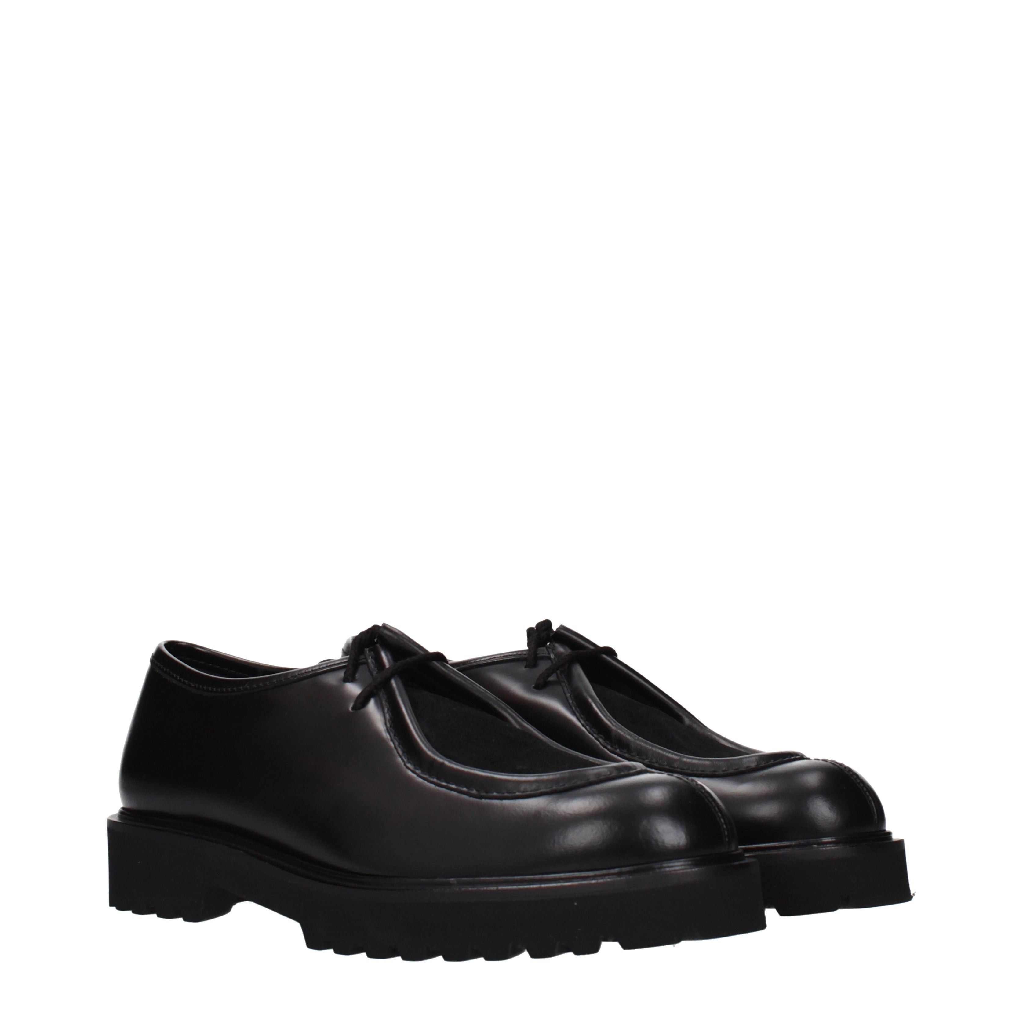 Max Mara Max Mara Lace up and Monkstrap Women Leather Black Size US 9.5 / IT 39.5 - 2 Thumbnail