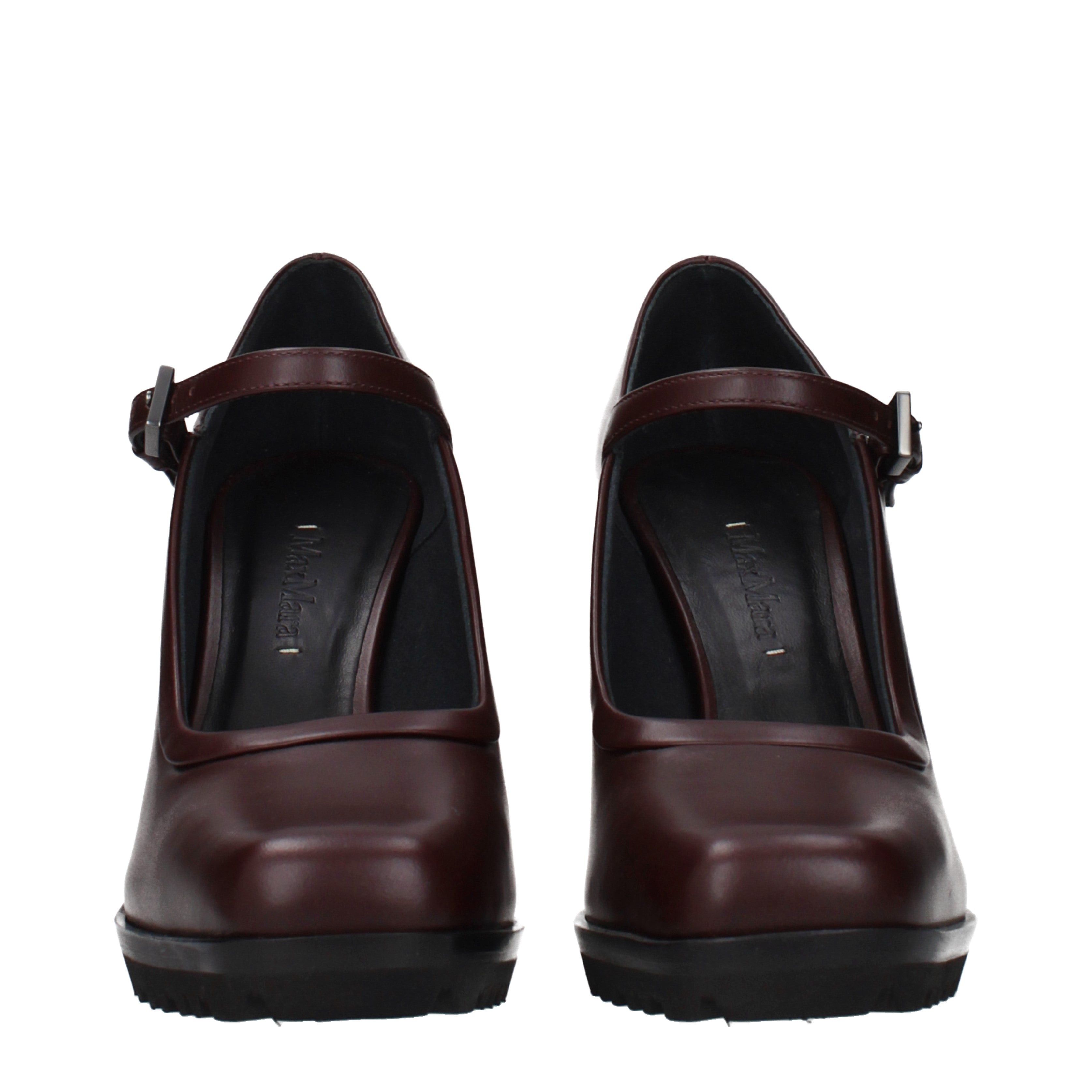 Max Mara Max Mara Pumps Women Leather Brown Size US 9 / IT 39 - 3 Thumbnail