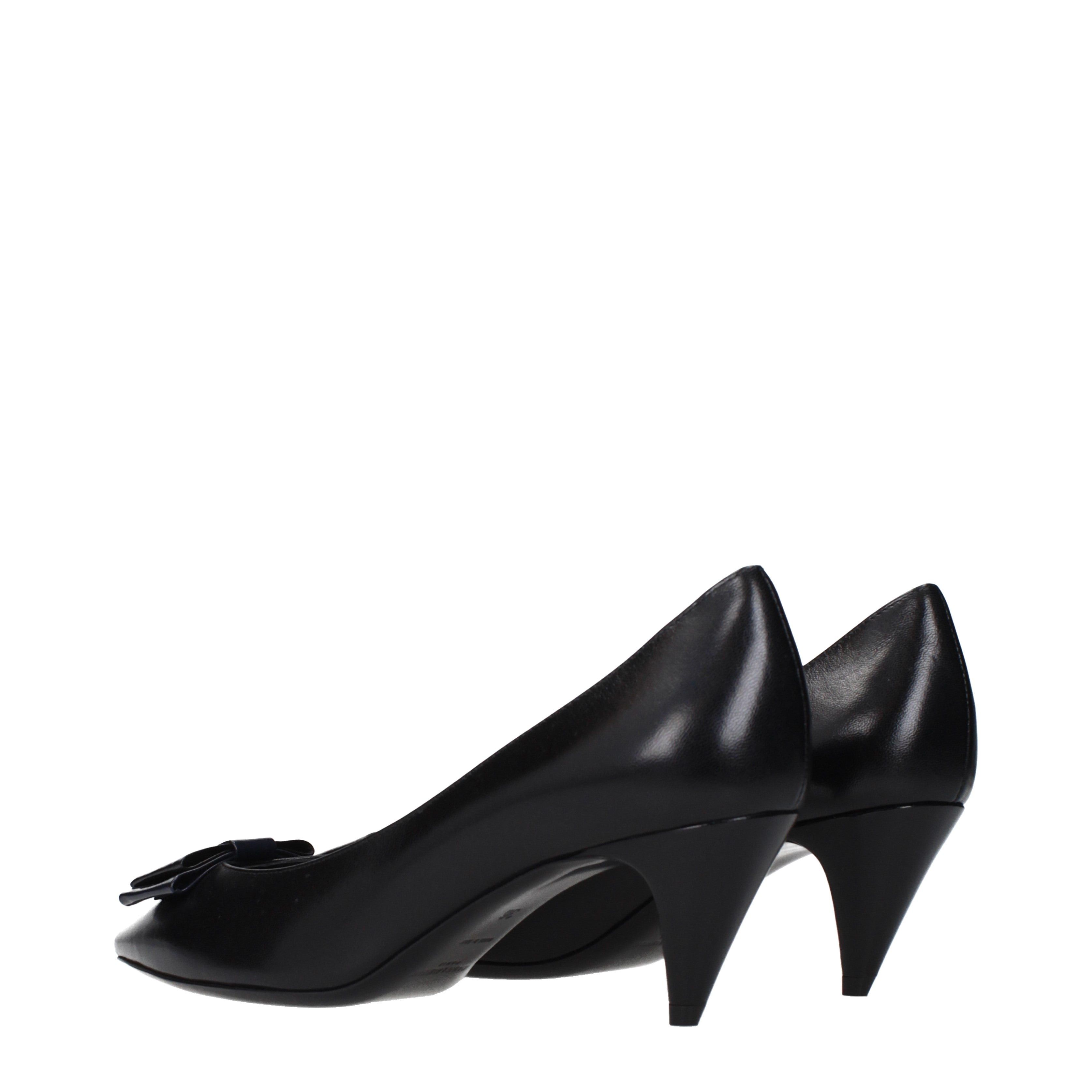 Saint Laurent Paris Saint Laurent Pumps Women Leather Black Size US 6 / IT 36 - 4 Thumbnail