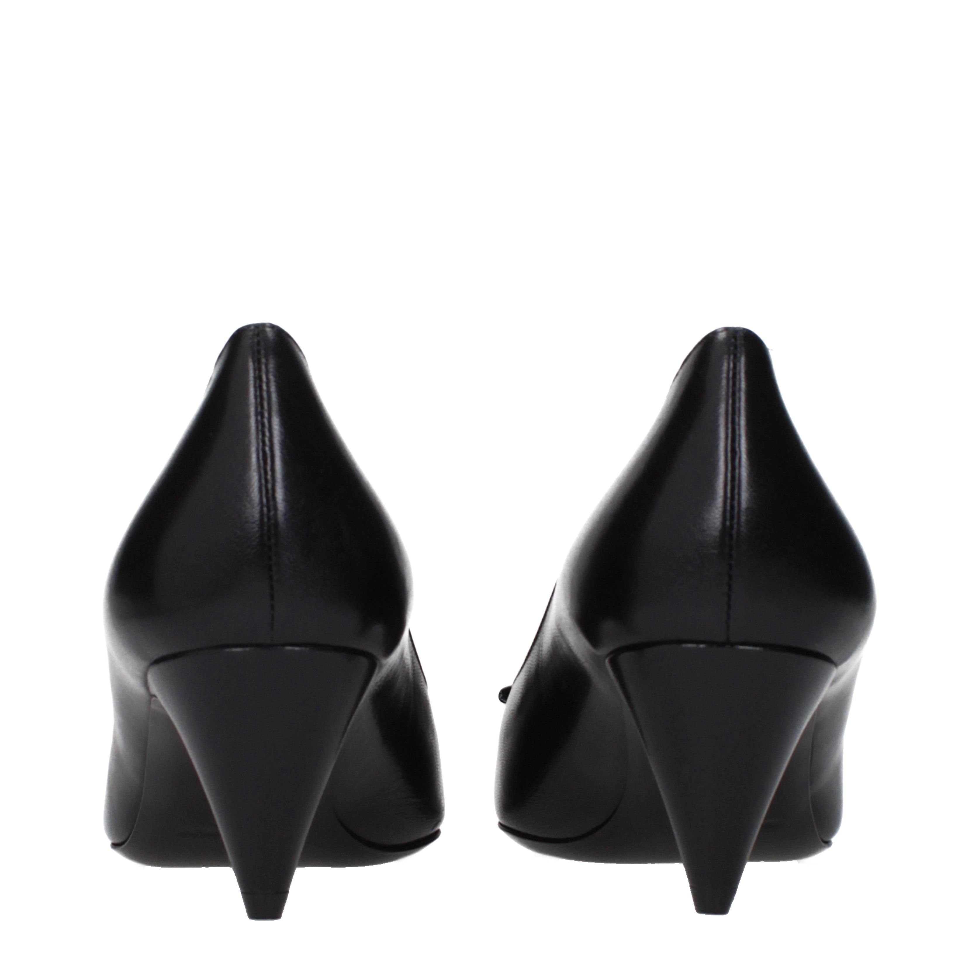Saint Laurent Paris Saint Laurent Pumps Women Leather Black Size US 6 / IT 36 - 5 Thumbnail