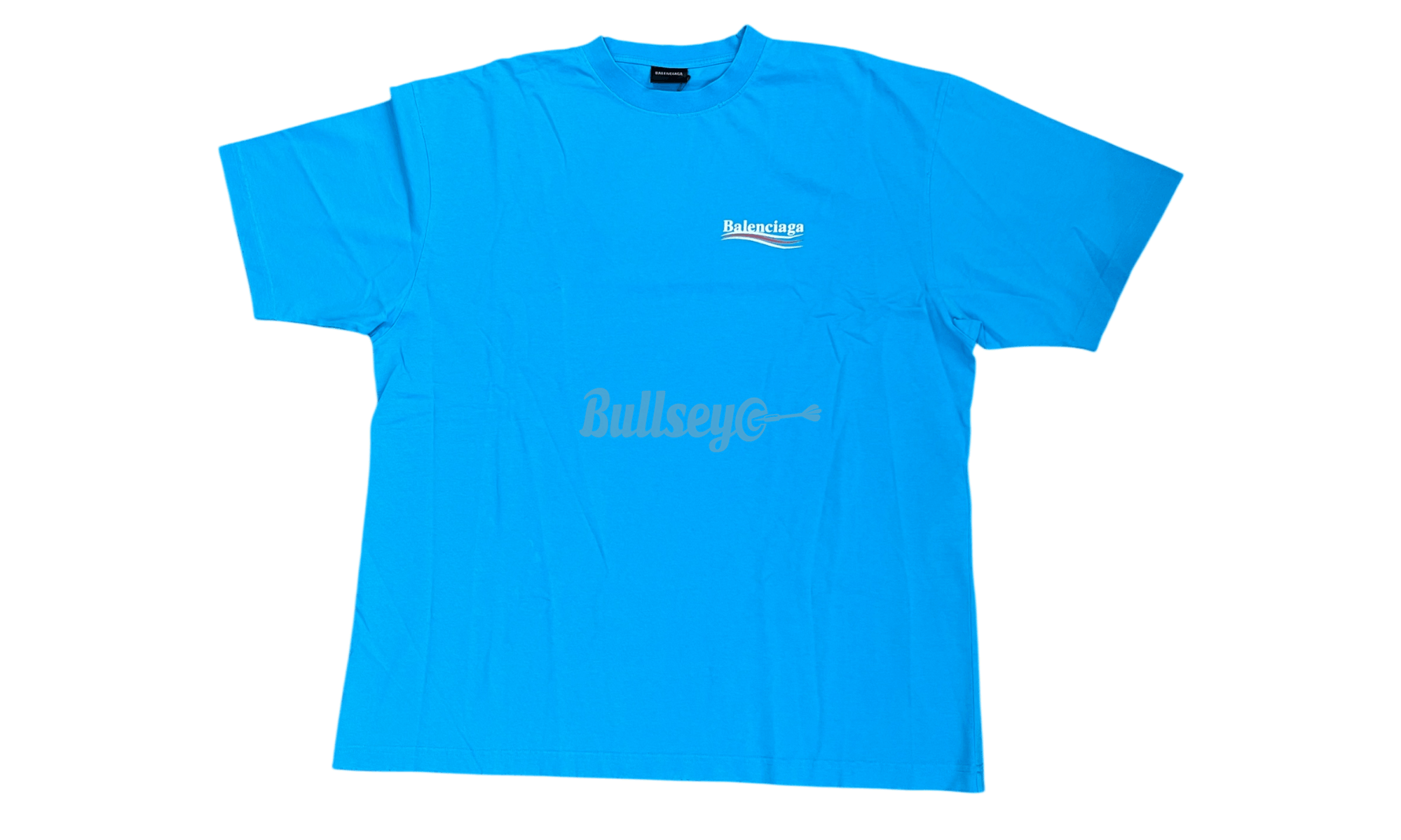 Balenciaga Political Campaign Logo Light Blue T-Shirt Size US S / EU 44-46 / 1 - 2 Thumbnail