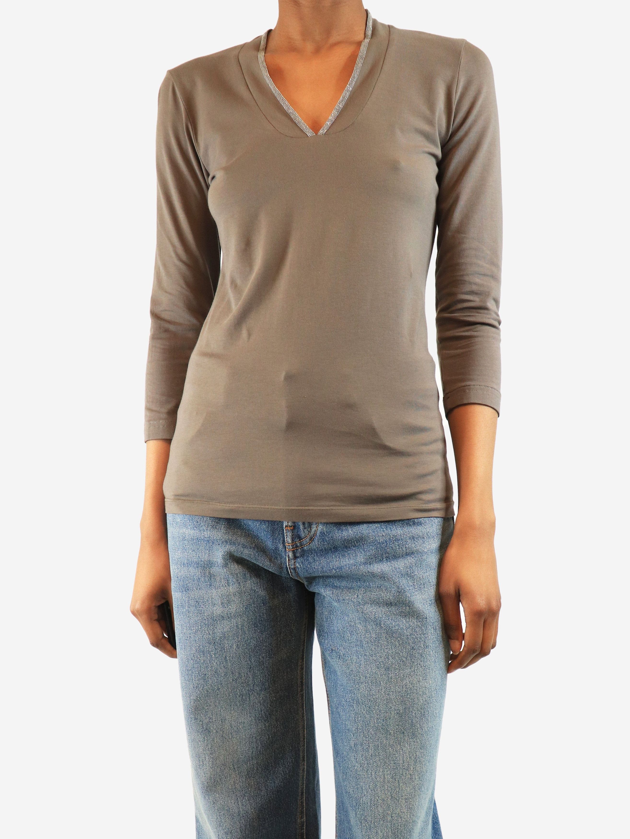 Prada Grey fine-knit top - S Size XS / US 0-2 / IT 36-38 - 2 Thumbnail