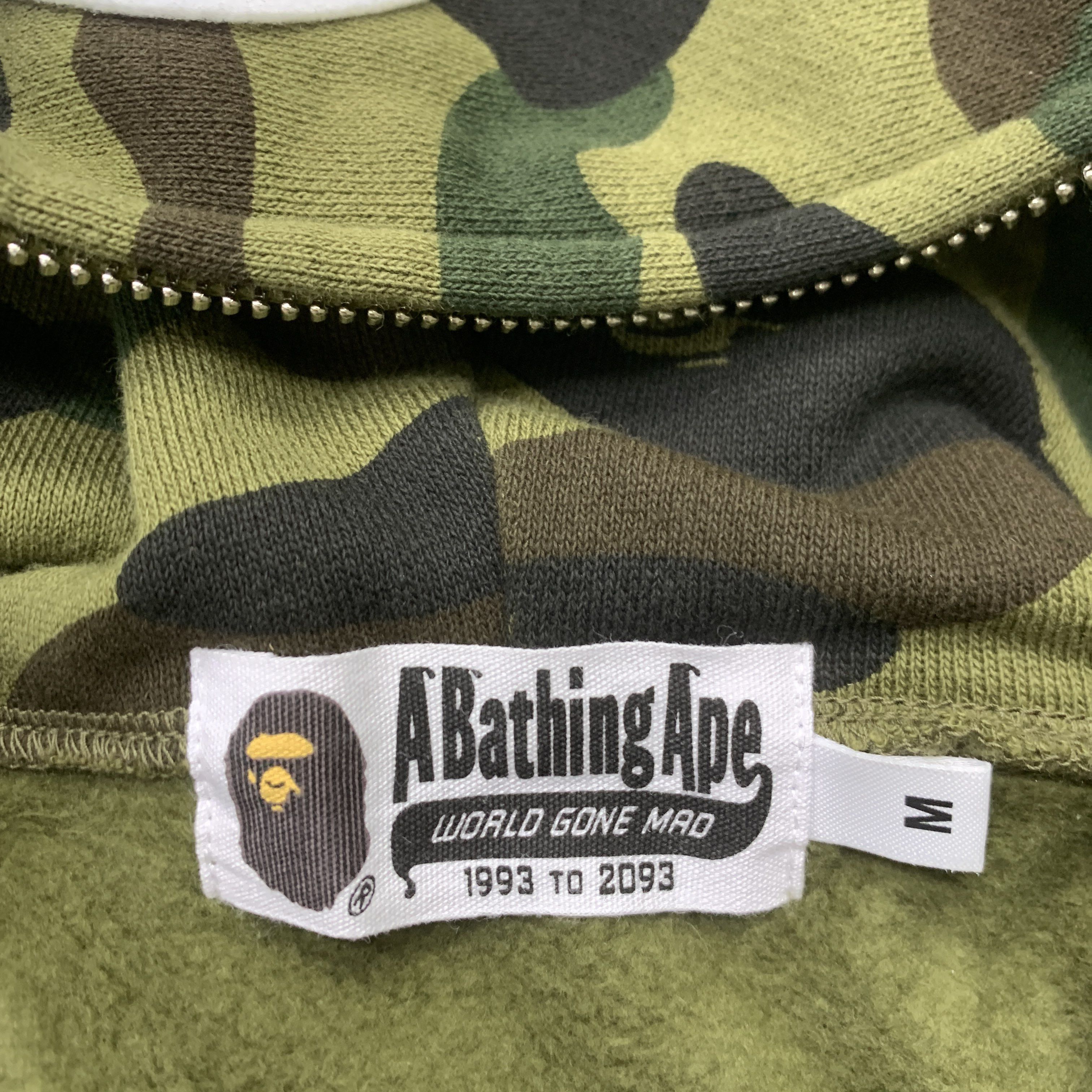 Bape A Bathing Ape Camo Shark Full Zip Hoodie Size M Size US M / EU 48-50 / 2 - 2 Thumbnail