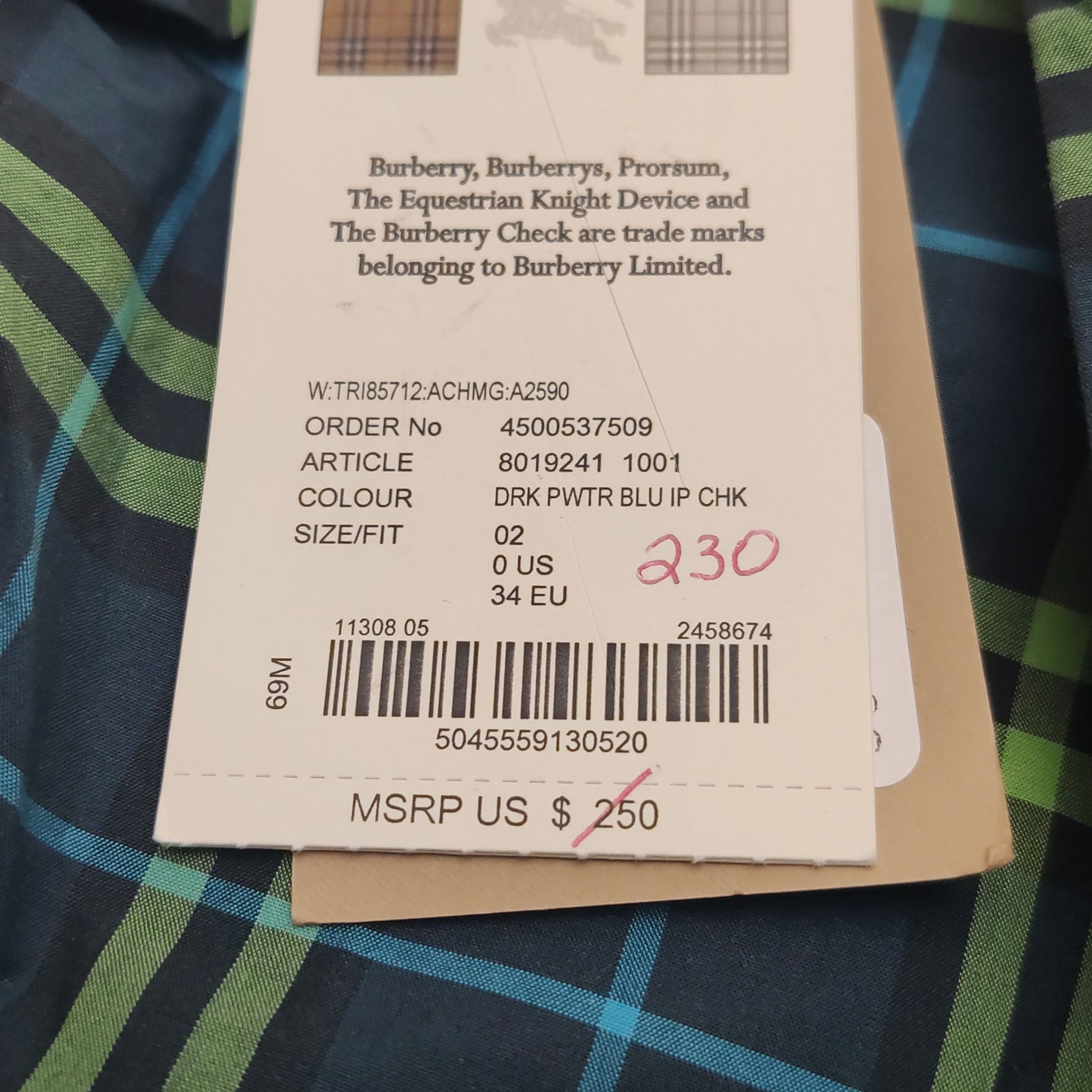 Burberry Burberry Women 0 Button Ups Size XS / US 0-2 / IT 36-38 - 10 Thumbnail
