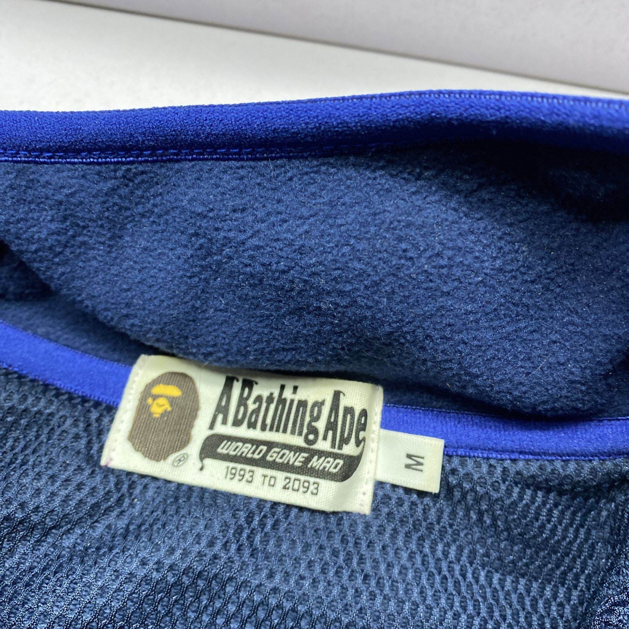 Bape A BATHING APE Snowflake Pattern Fleece Jacket Size M Size US M / EU 48-50 / 2 - 4 Thumbnail