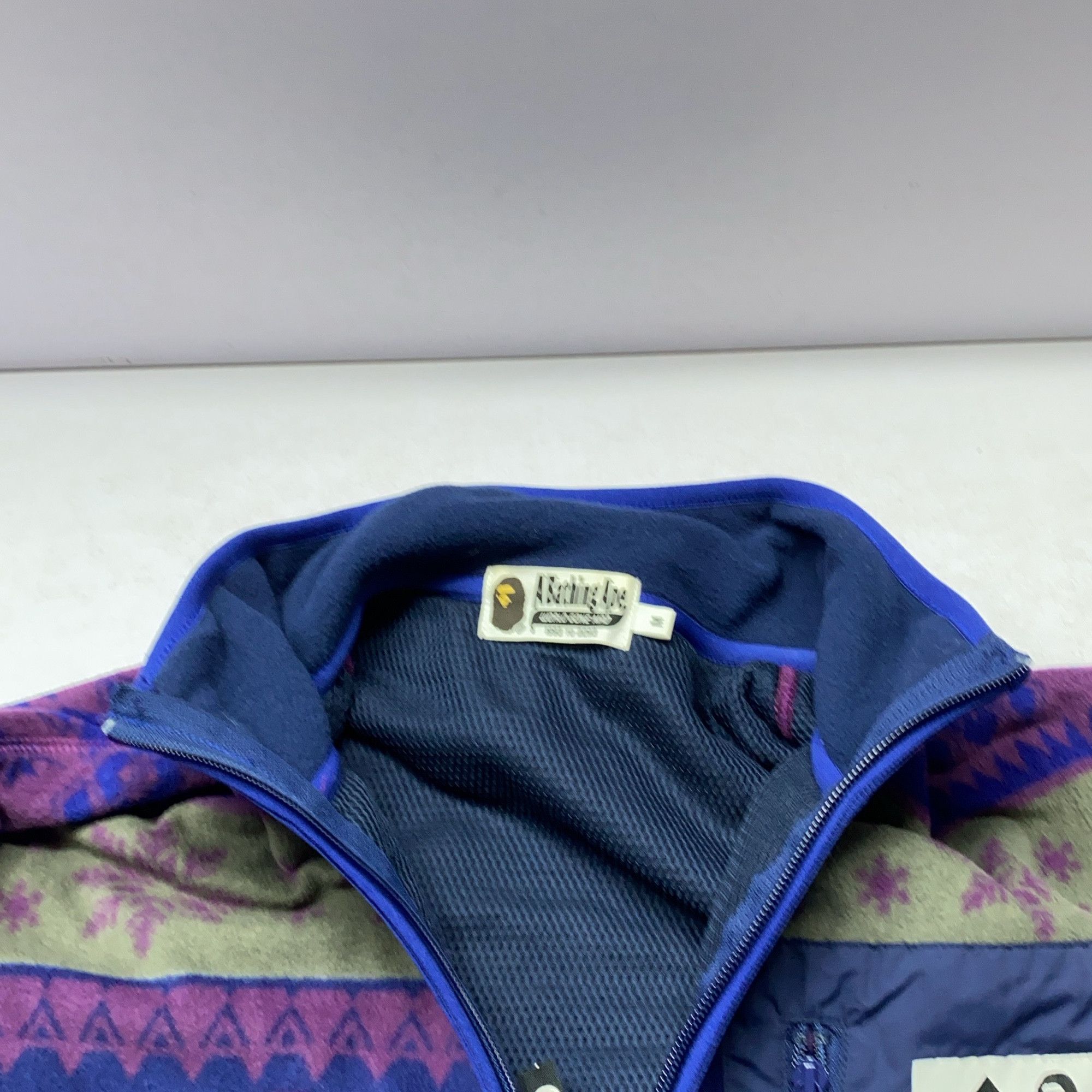 Bape A BATHING APE Snowflake Pattern Fleece Jacket Size M Size US M / EU 48-50 / 2 - 7 Thumbnail